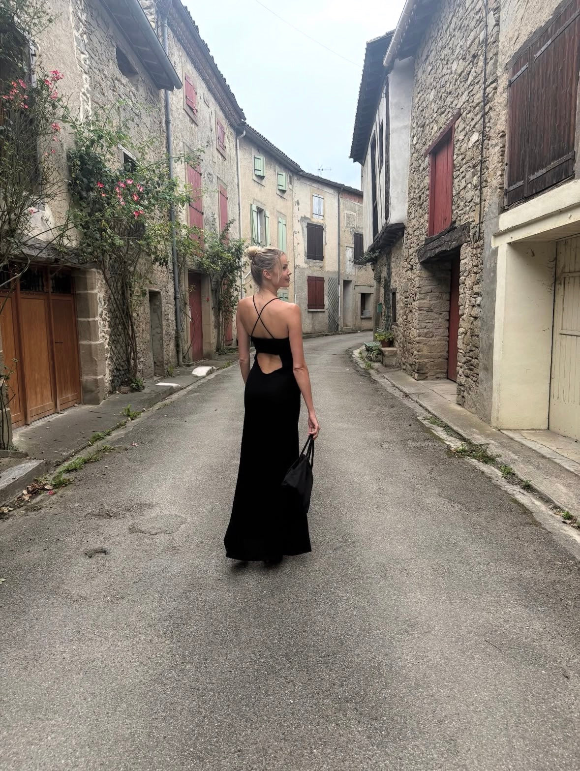 Valentino Roma Black Beaded Corset Evening Gown | Early 2000s