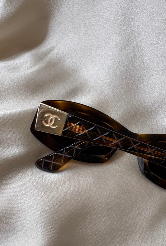 Vintage Chanel Tortoiseshell Sunglasses