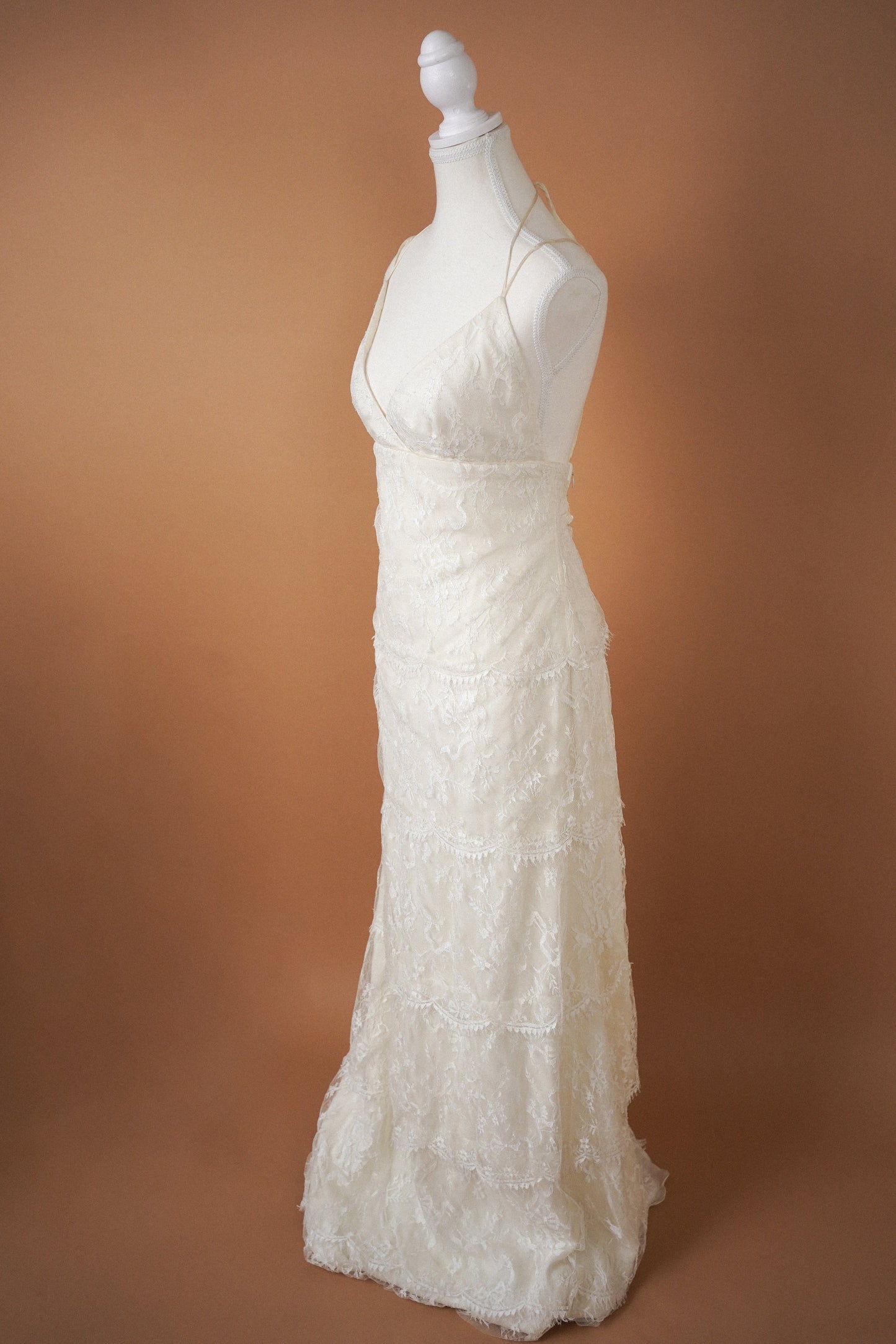 Blumarine Sposa Tiered Lace Gown (M-L)