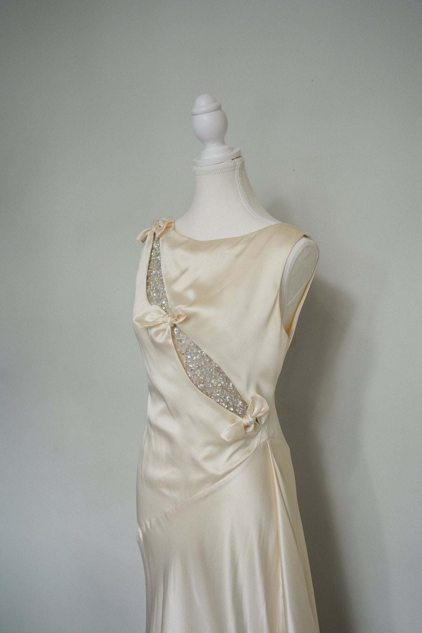 Vintage Valentino Silk Beaded Gown