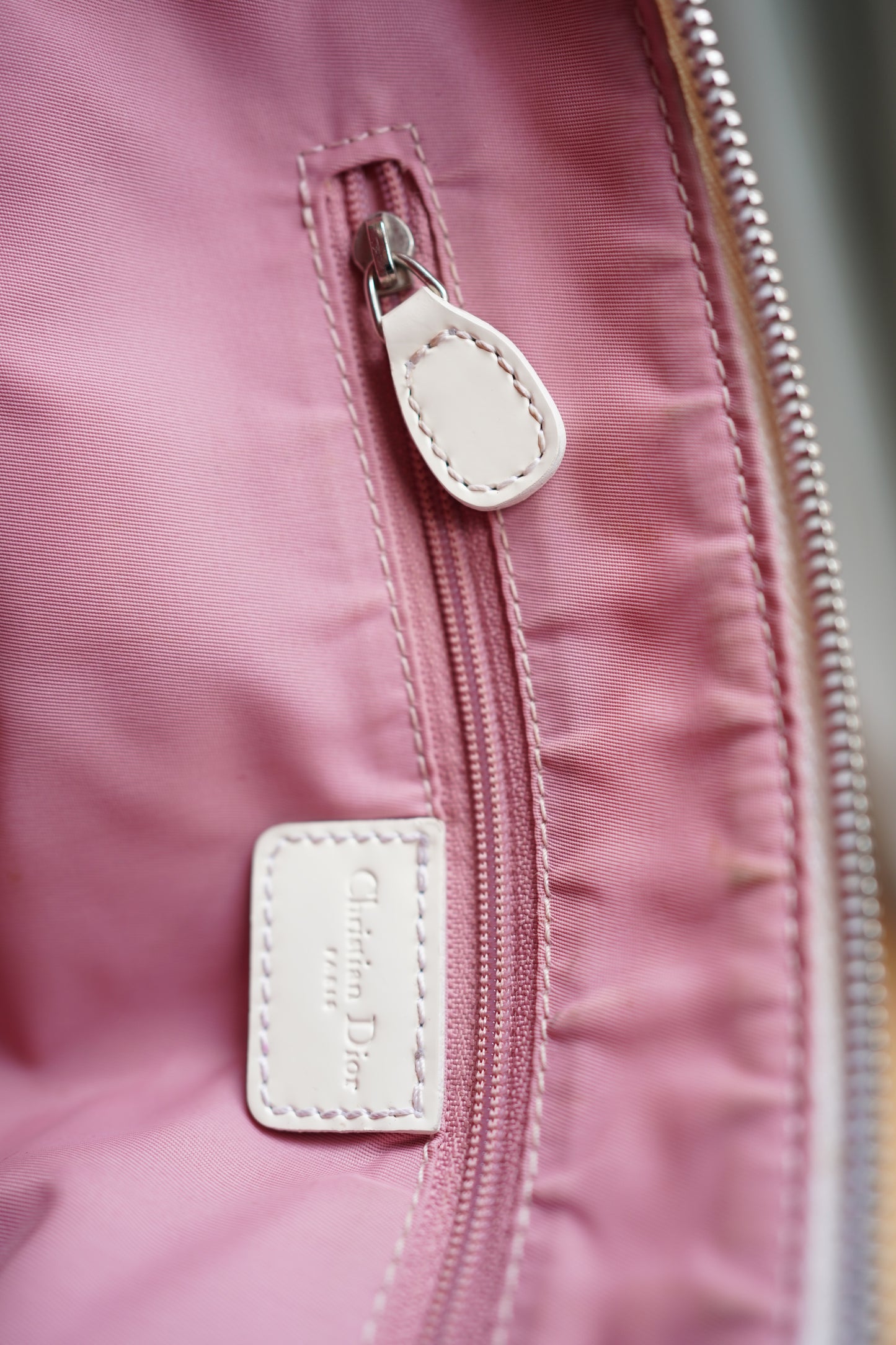 Vintage Pink Dior Trotter Boston Bag