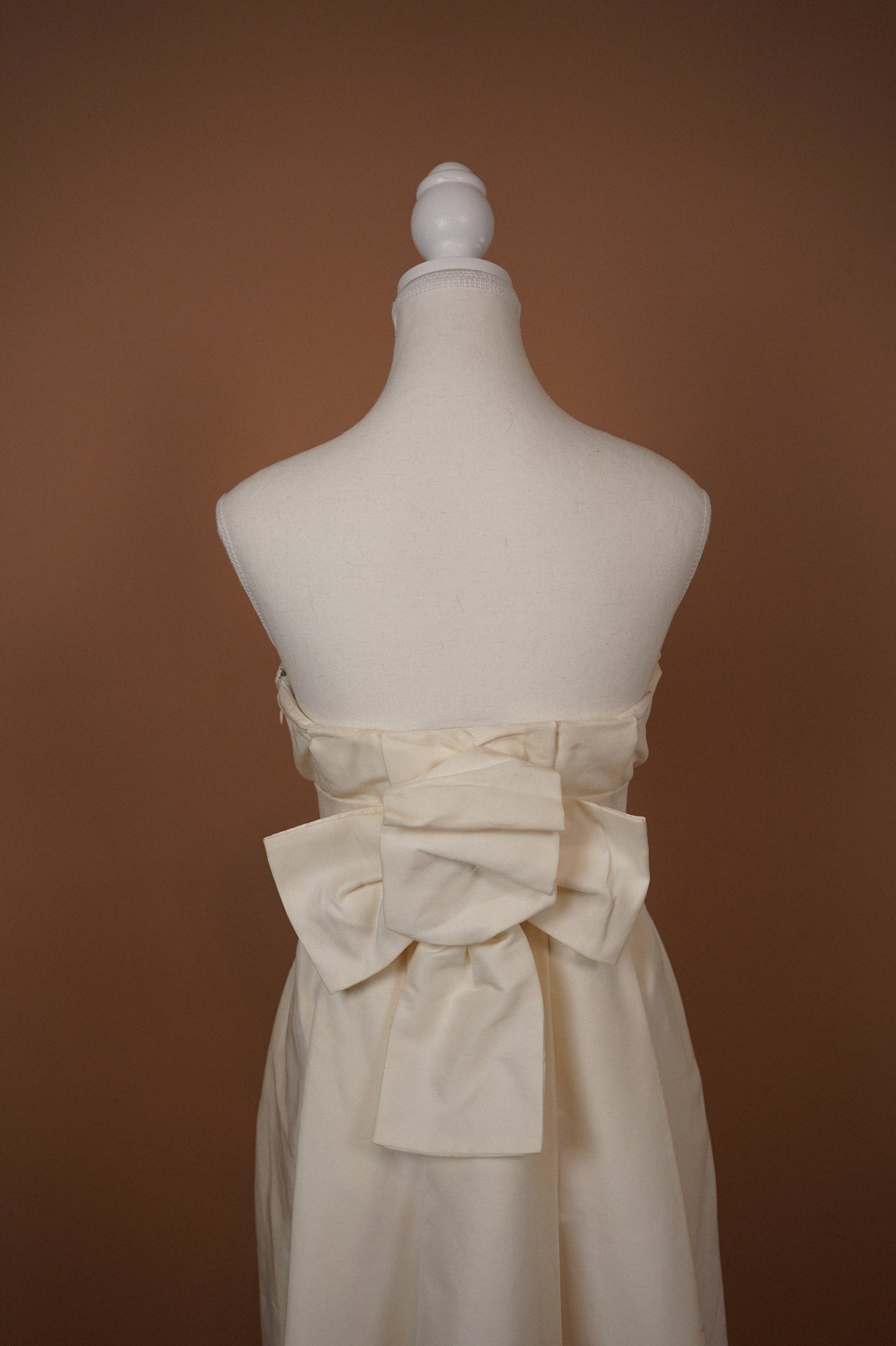 La Perla “Alice” Strapless Lace & Silk Bow Dress (M-L)