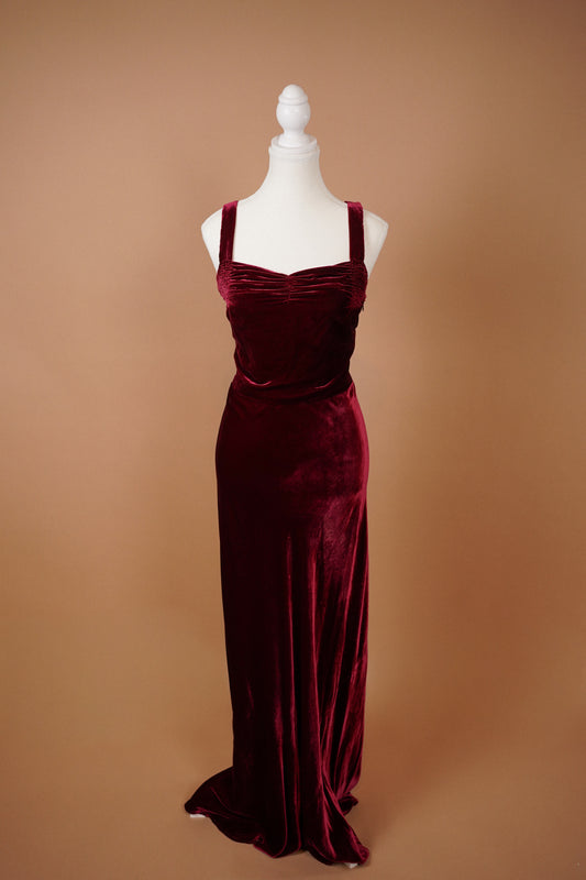 FW 2011 Runway Ralph Lauren Collection Velvet Dress (S-M)