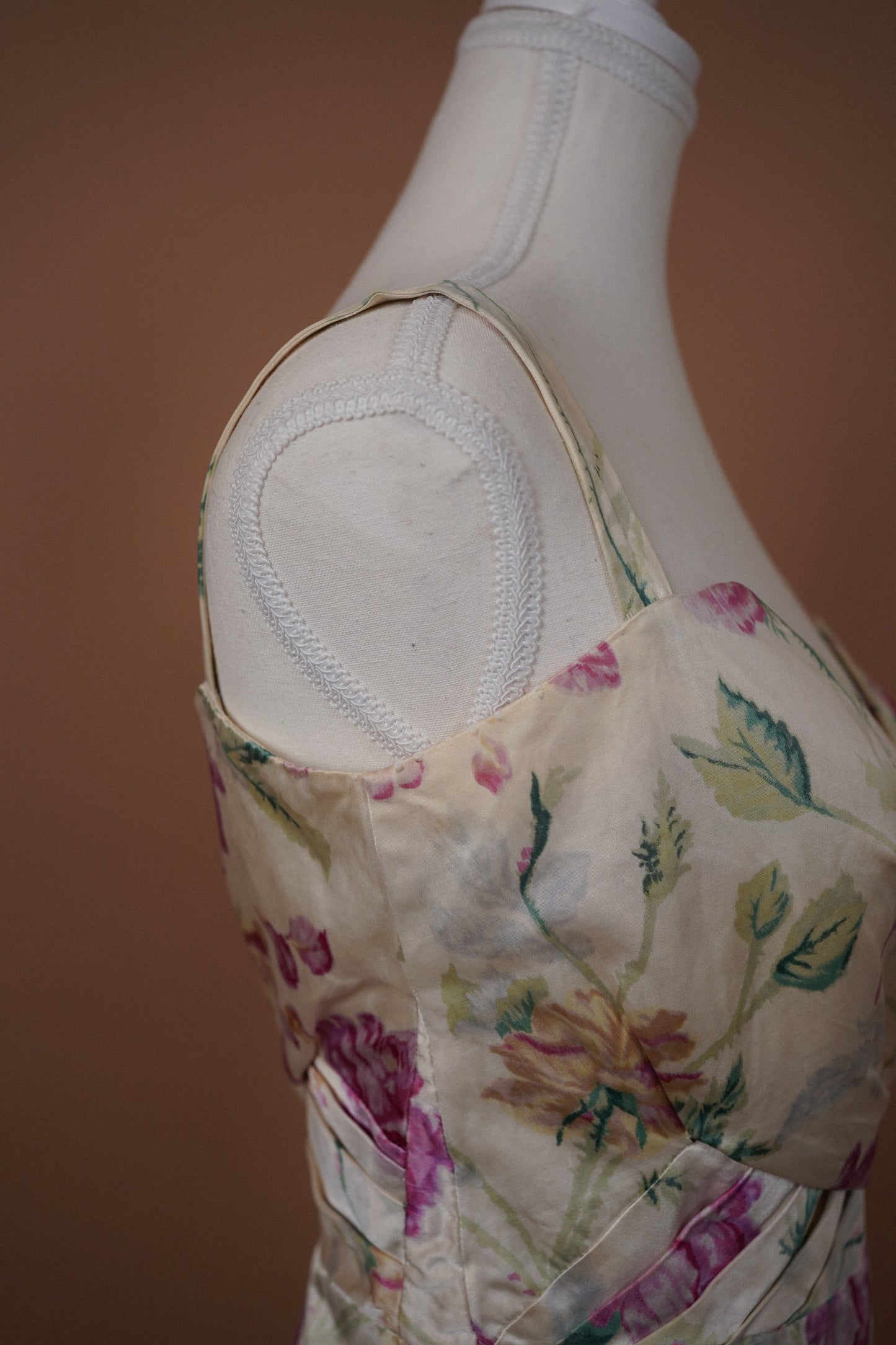 Christian Dior Cream & Floral Dress