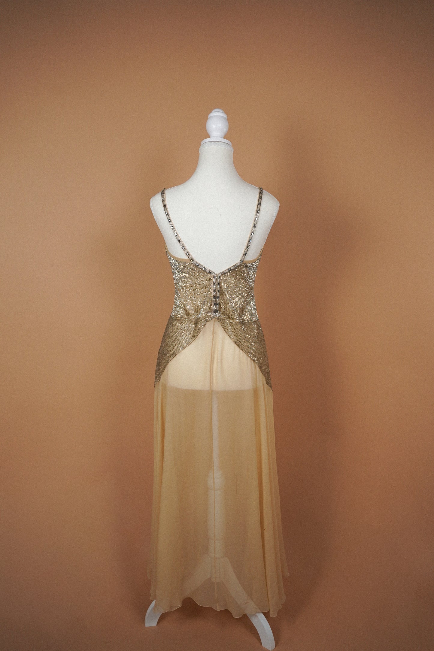 Chloé FW 2005 Champagne Silk Gown (S)
