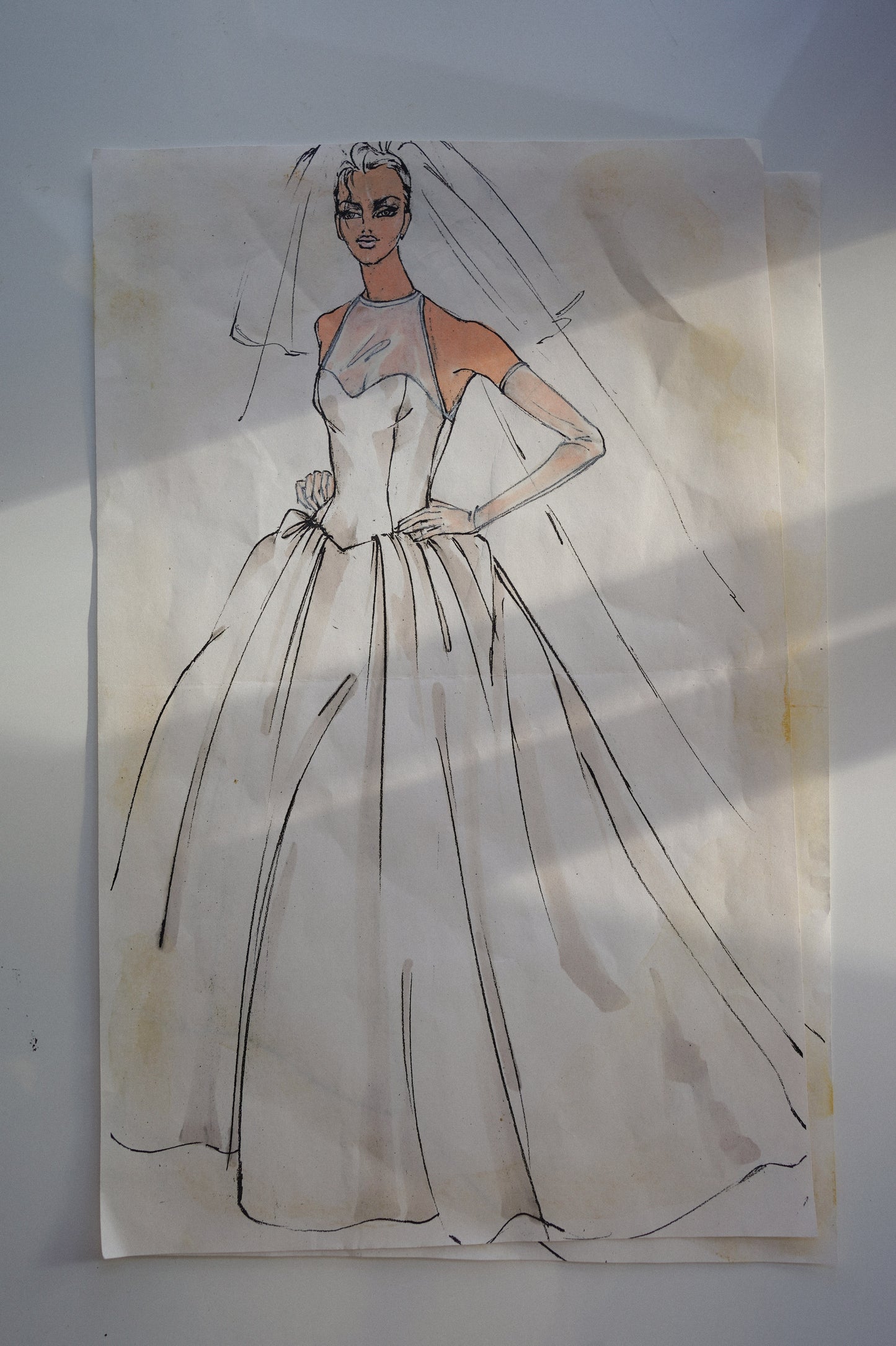 Vintage Custom 90’s Vera Wang - Originals Drawings & Veils
