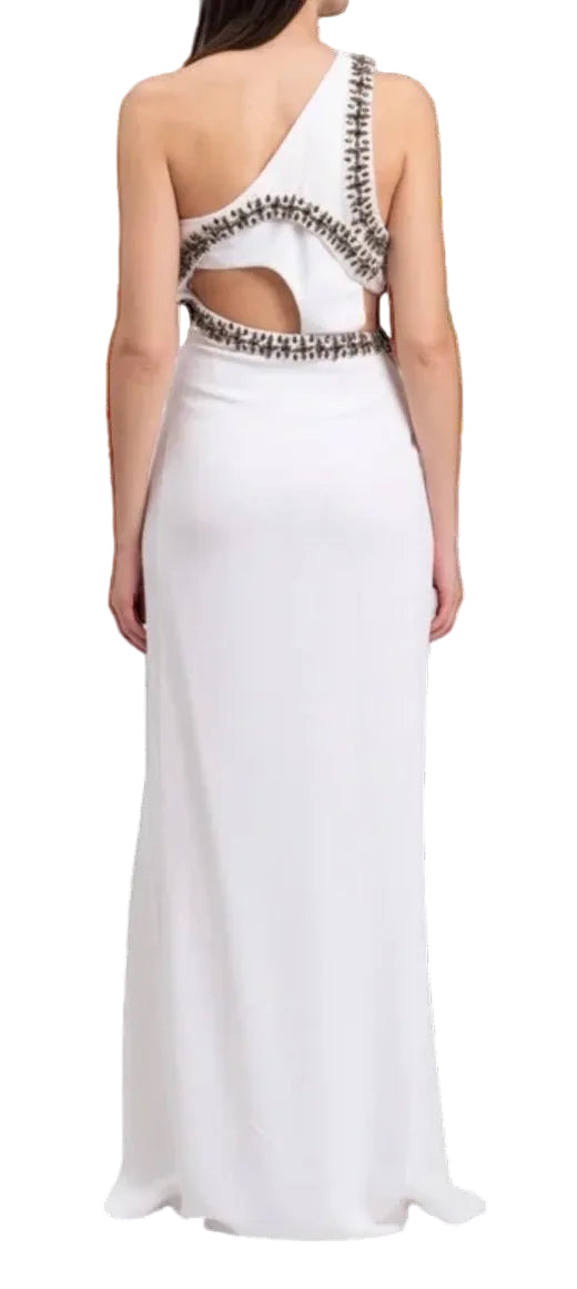 SS 2016 Roberto Cavalli Embellished White Gown (M)