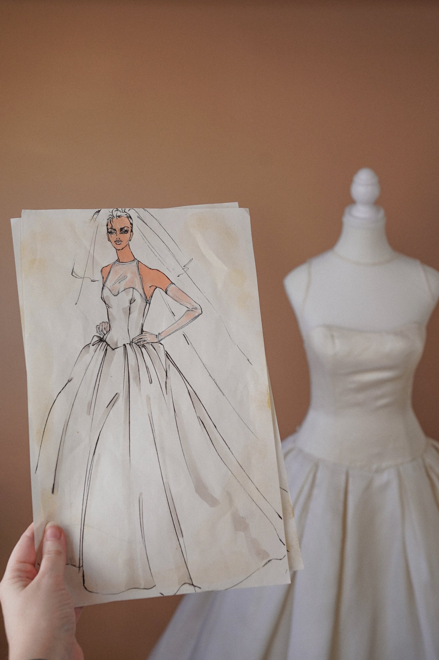 Vintage Custom 90’s Vera Wang - Originals Drawings & Veils