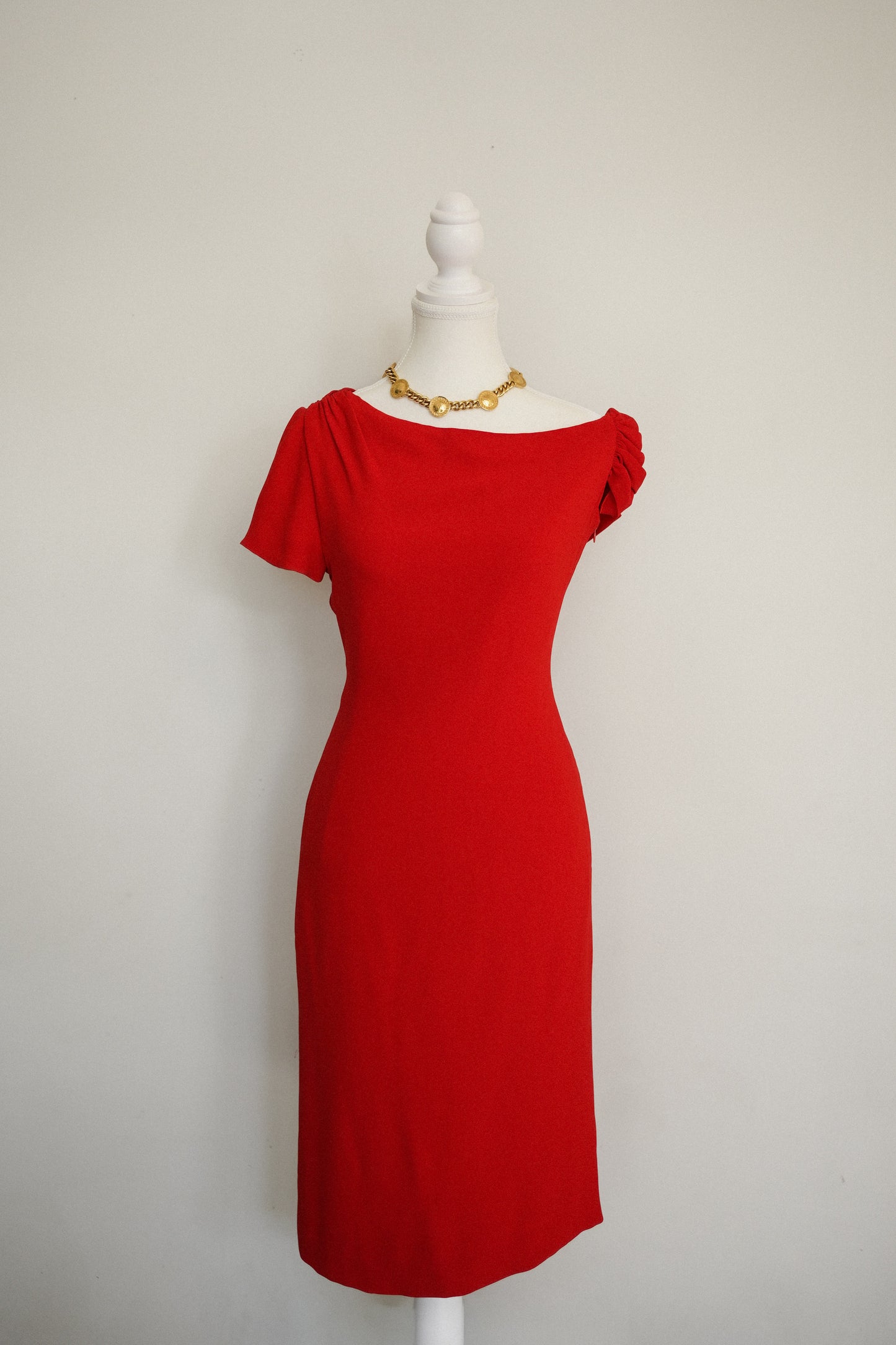 Vintage Valentino Red Cocktail Dress