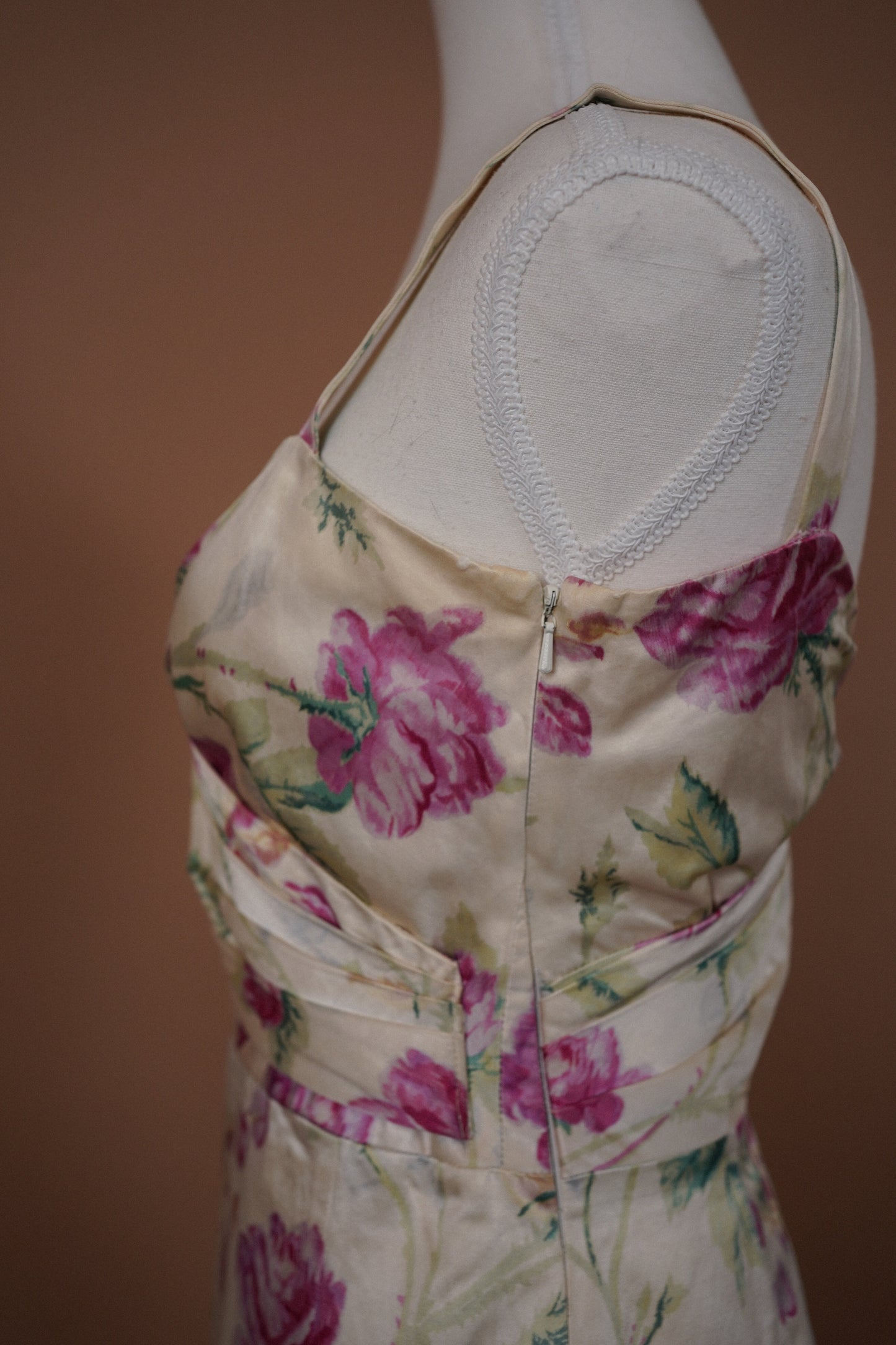 Christian Dior Cream & Floral Dress