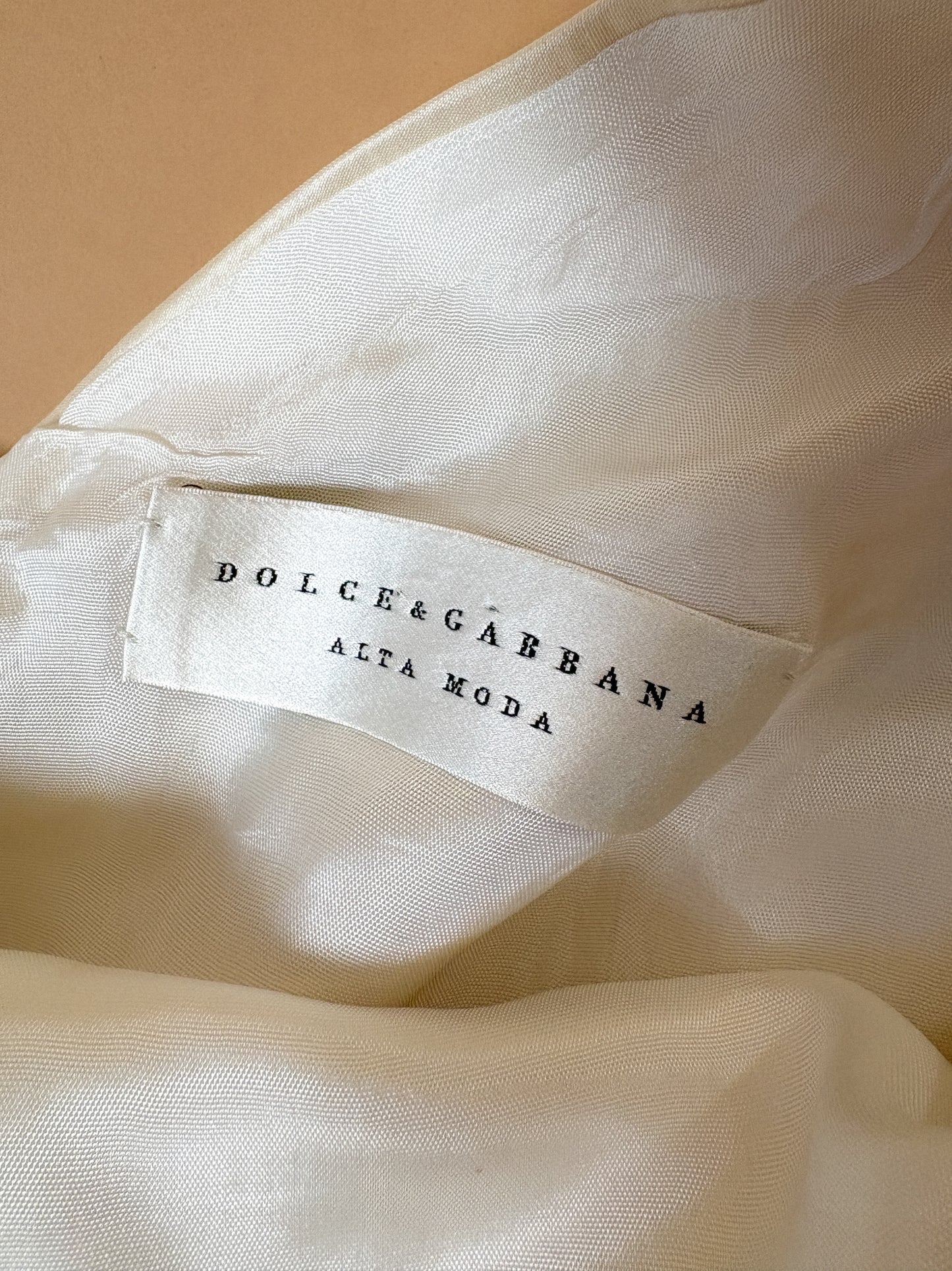 Dolce & Gabbana Alta Moda Couture Silk Bridal Dress (M-L)