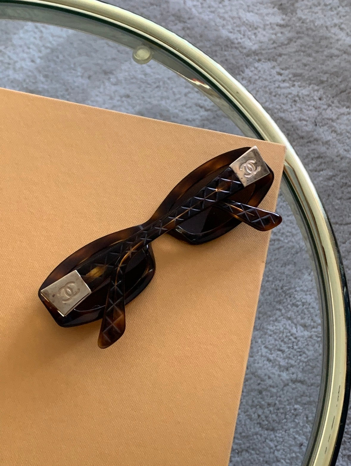Vintage Chanel Tortoiseshell Sunglasses
