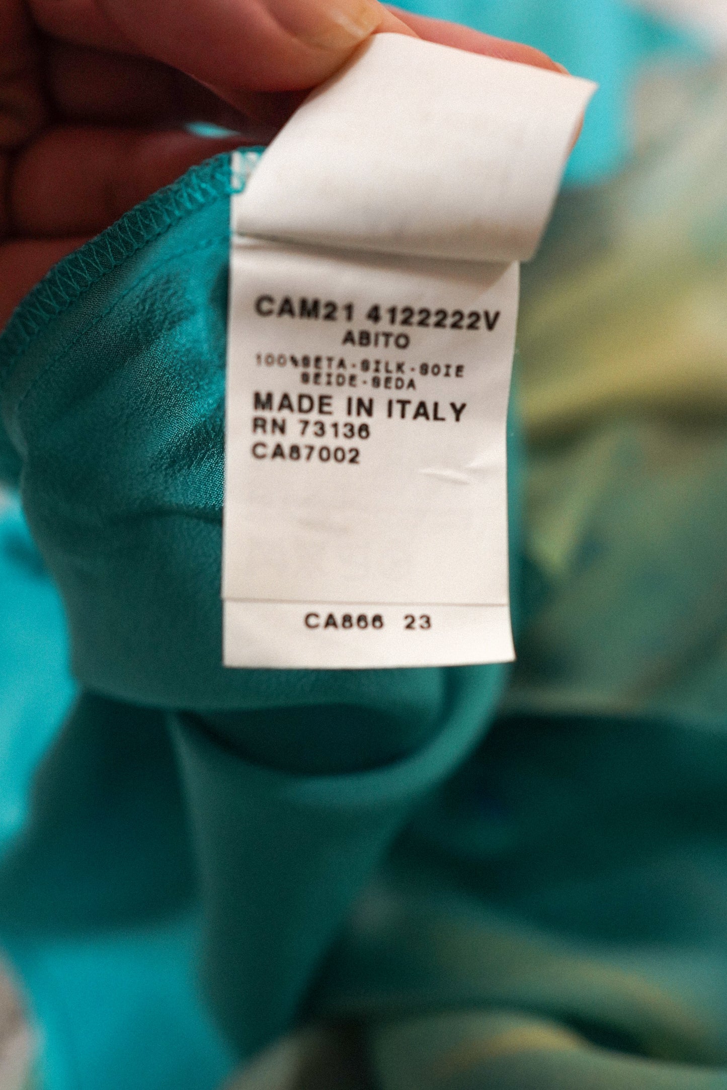 Max Mara Silk Watercolor Dress (M)