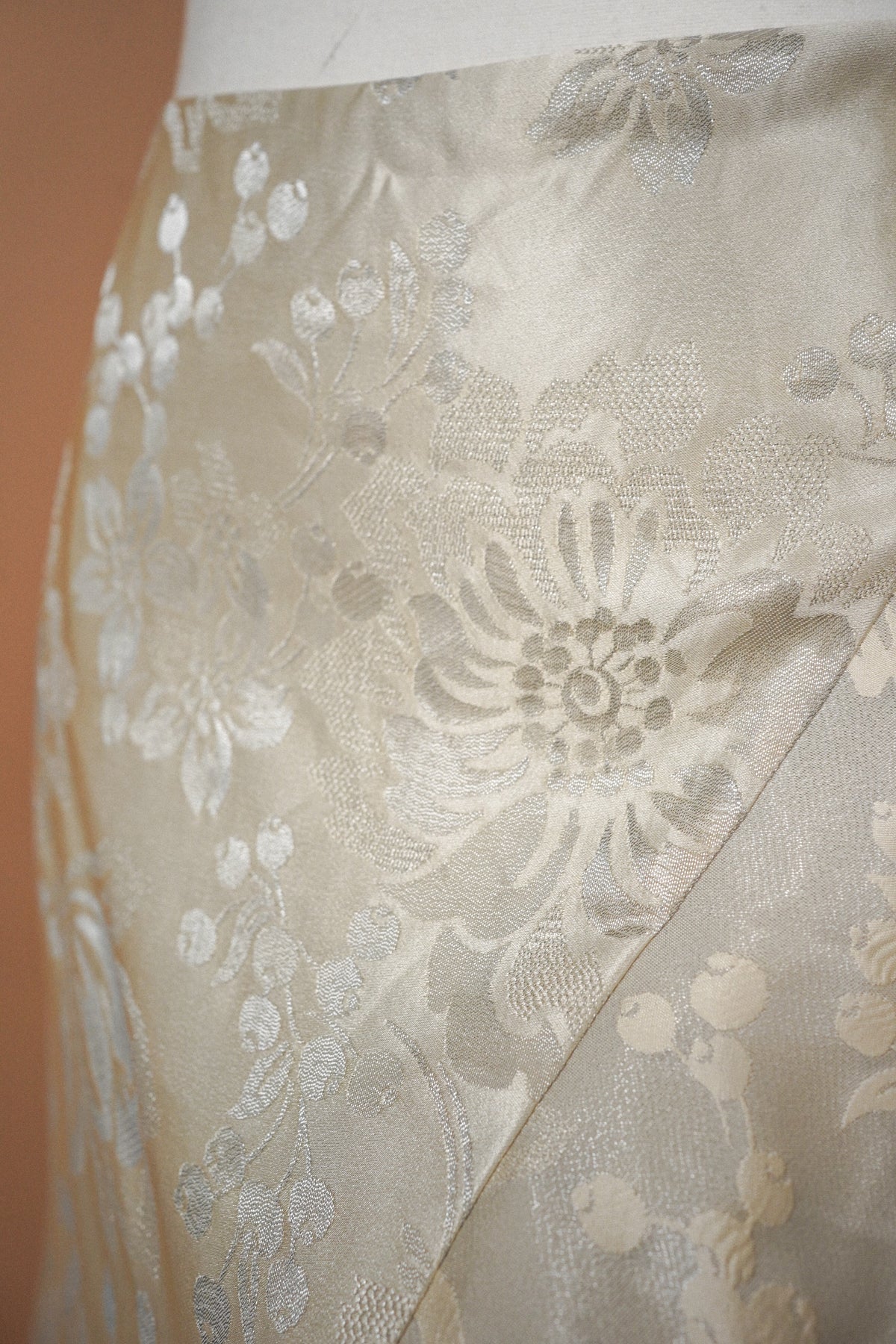Ralph Lauren Holiday Silk Jacquard Skirt (M)