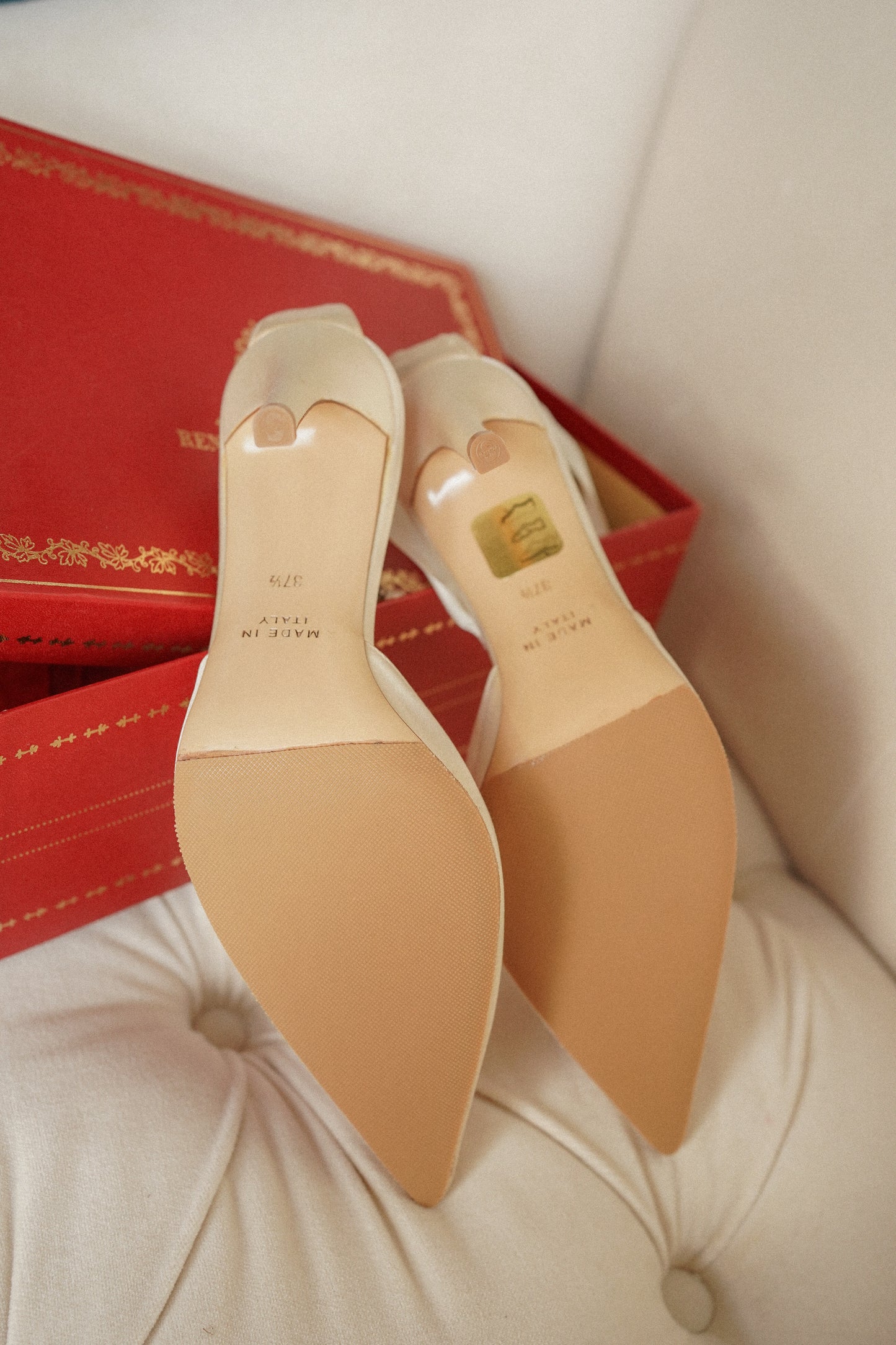 René Caovilla Pearl Heels - With Box and Dustbag