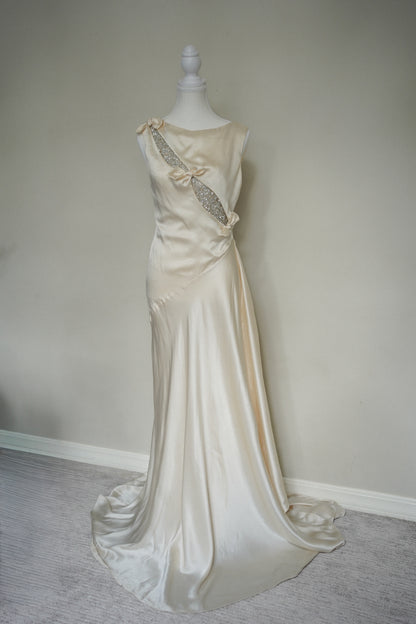 Vintage Est. 2002 Valentino Silk Beaded Gown
