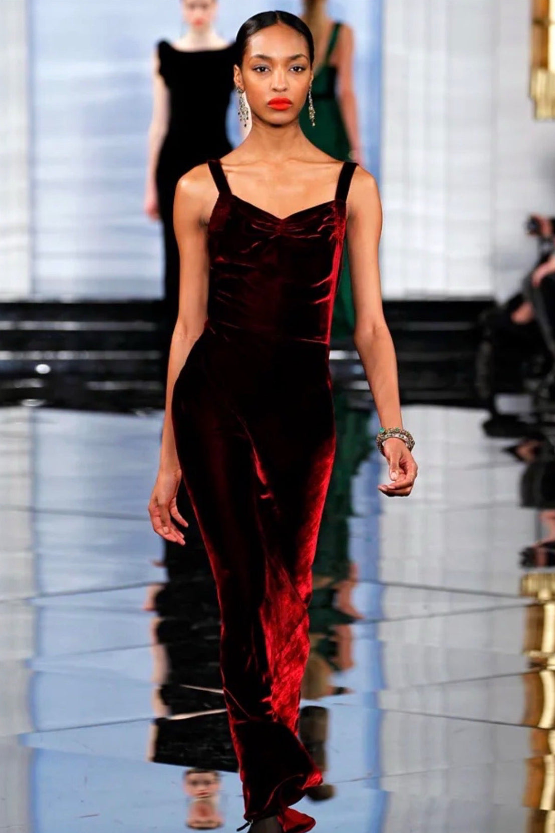 FW 2011 Runway Ralph Lauren Collection Velvet Dress (S-M)