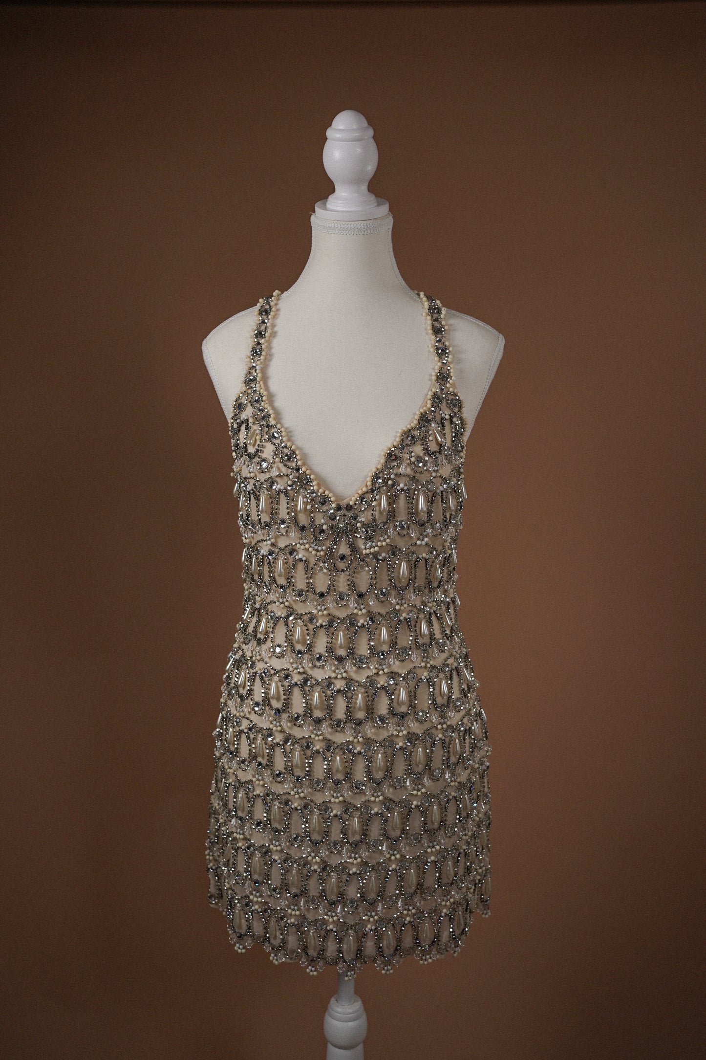 Jenny Packham Crystal Mini Dress