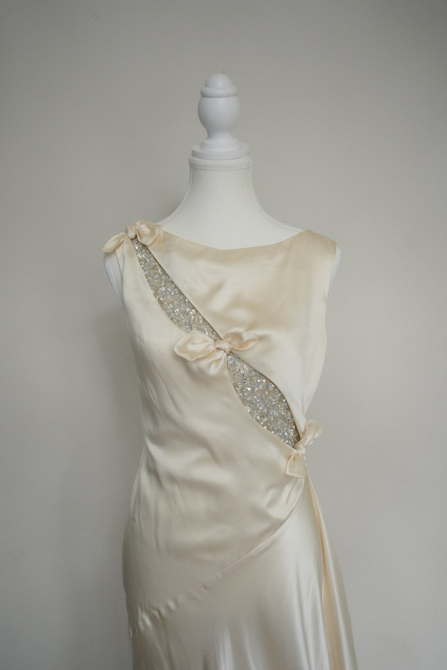 Vintage Valentino Silk Beaded Gown