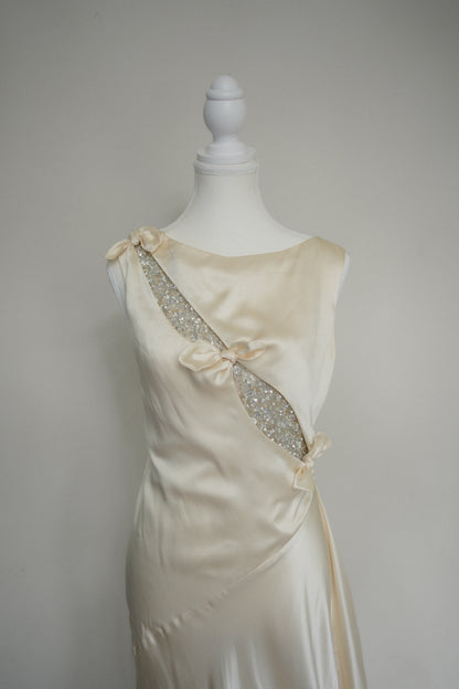 Vintage Est. 2002 Valentino Silk Beaded Gown