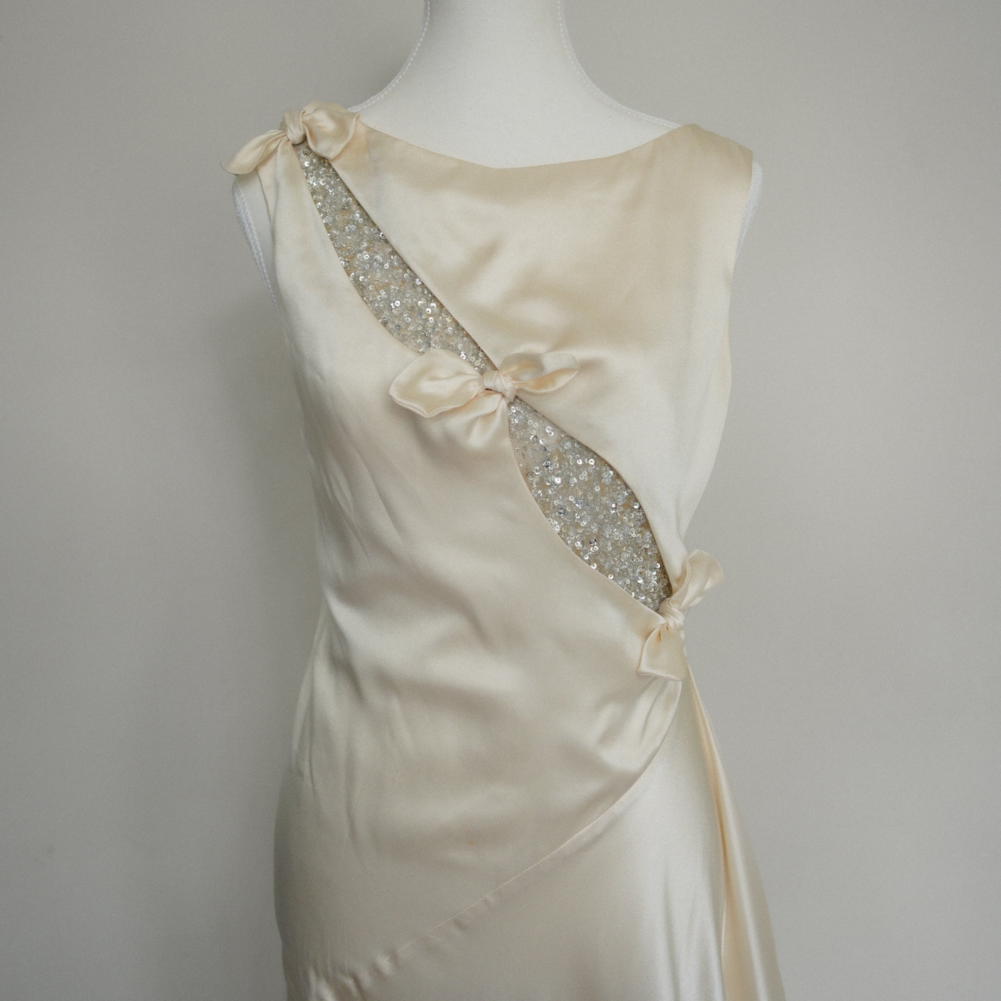 Vintage Valentino Silk Beaded Gown