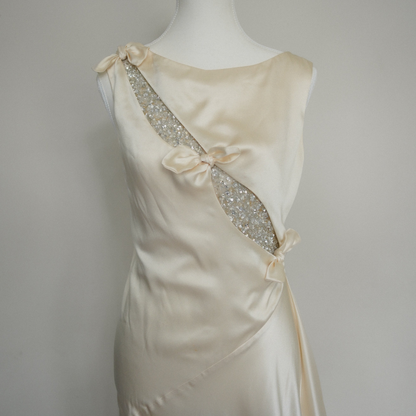 Vintage Est. 2002 Valentino Silk Beaded Gown