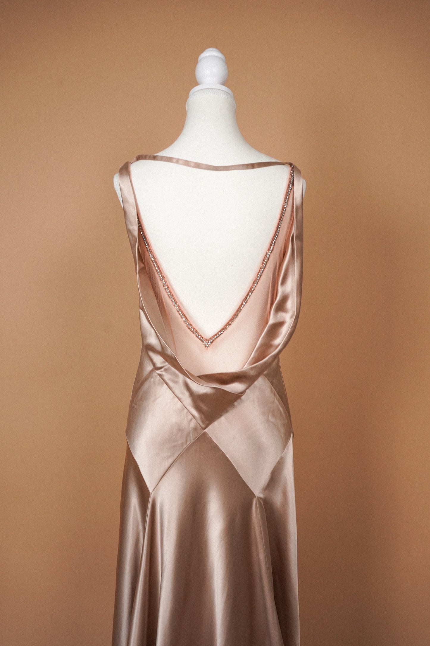 Jenny Packham Silk Dusty Rose Gown (L)