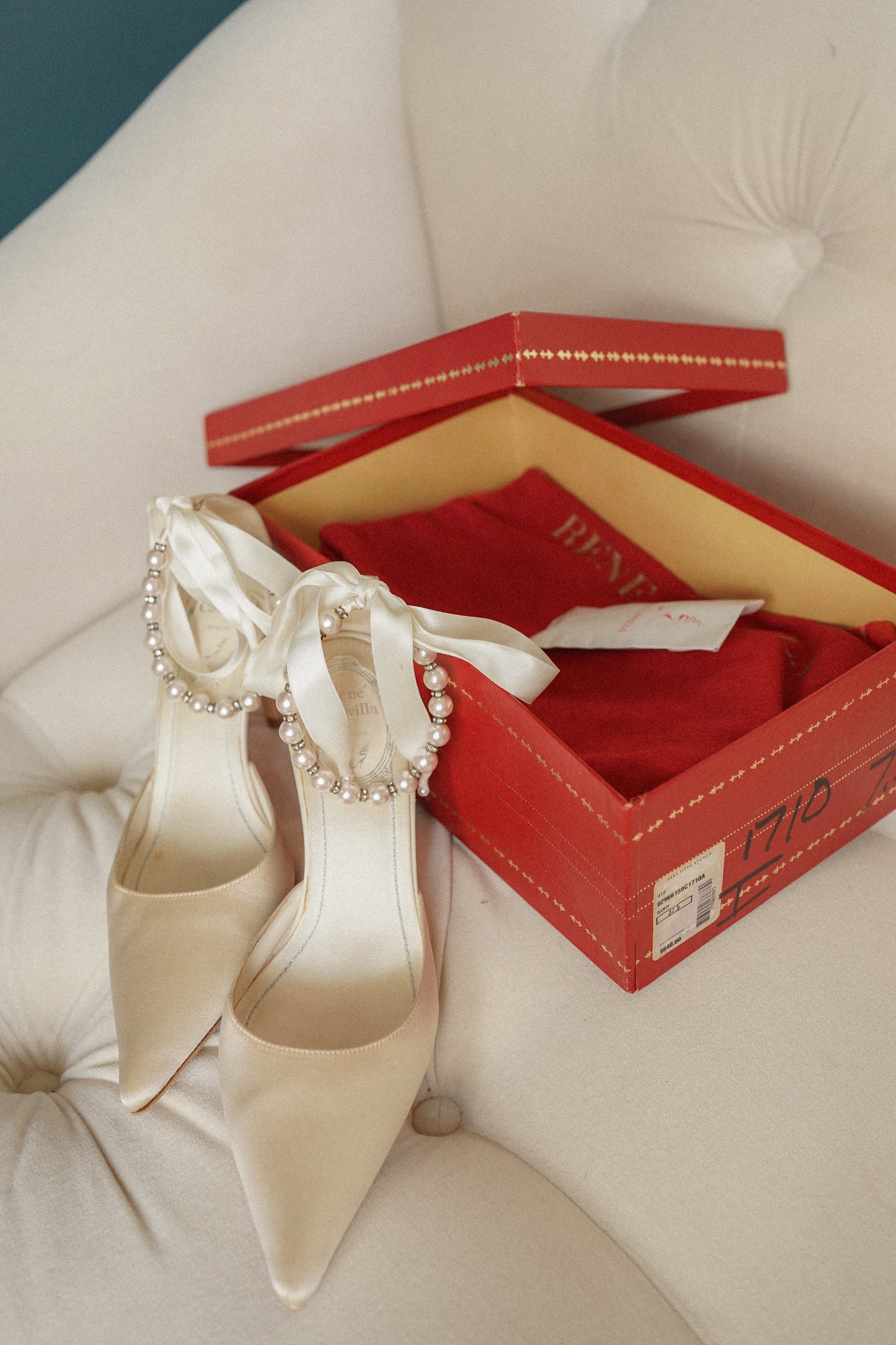 René Caovilla Pearl Heels - With Box and Dustbag