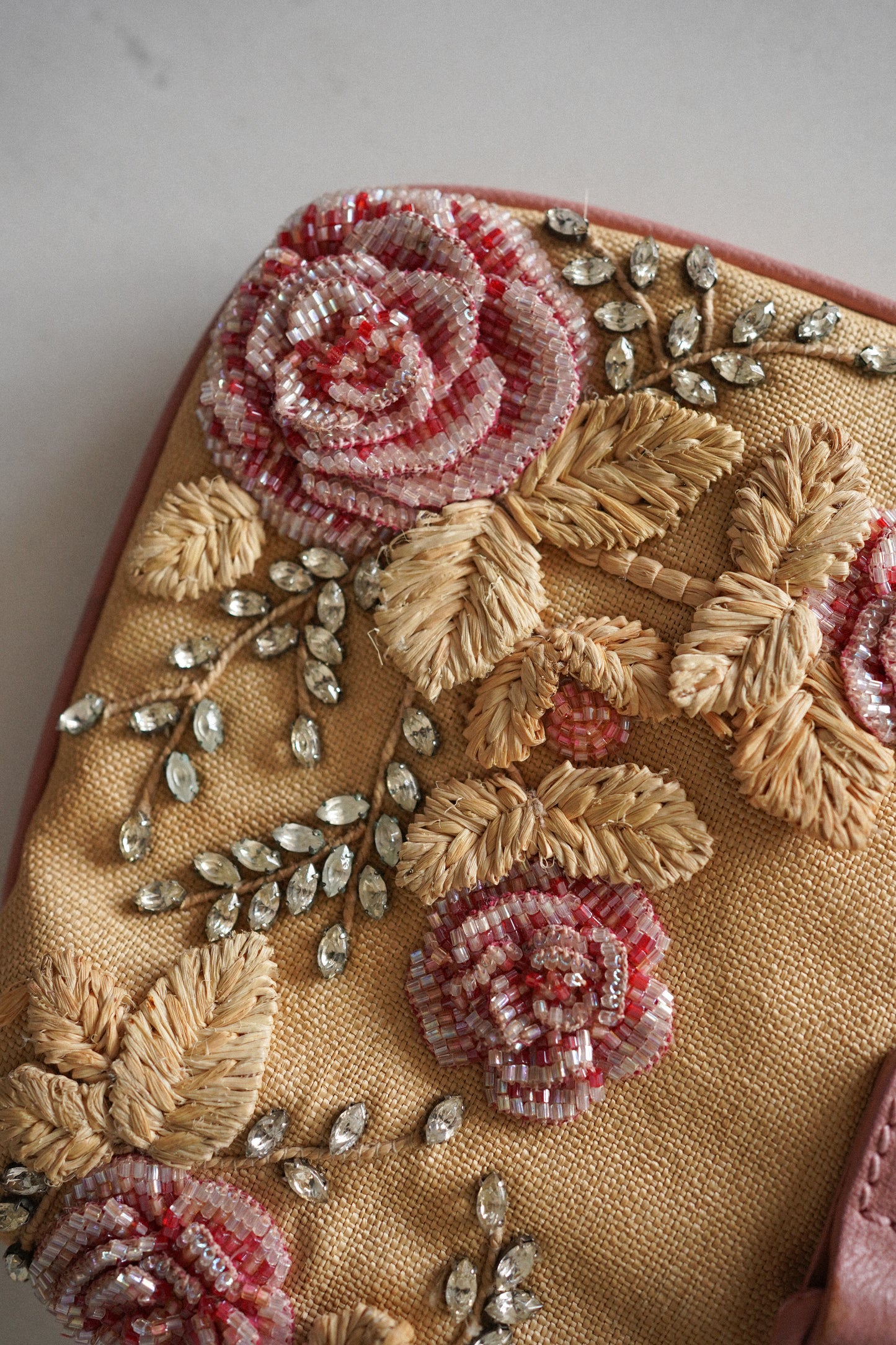Valentino Garavani Floral Beaded Shoulder Bag