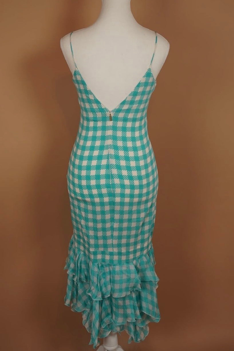 Roberto Cavalli 2006 Gingham Dress