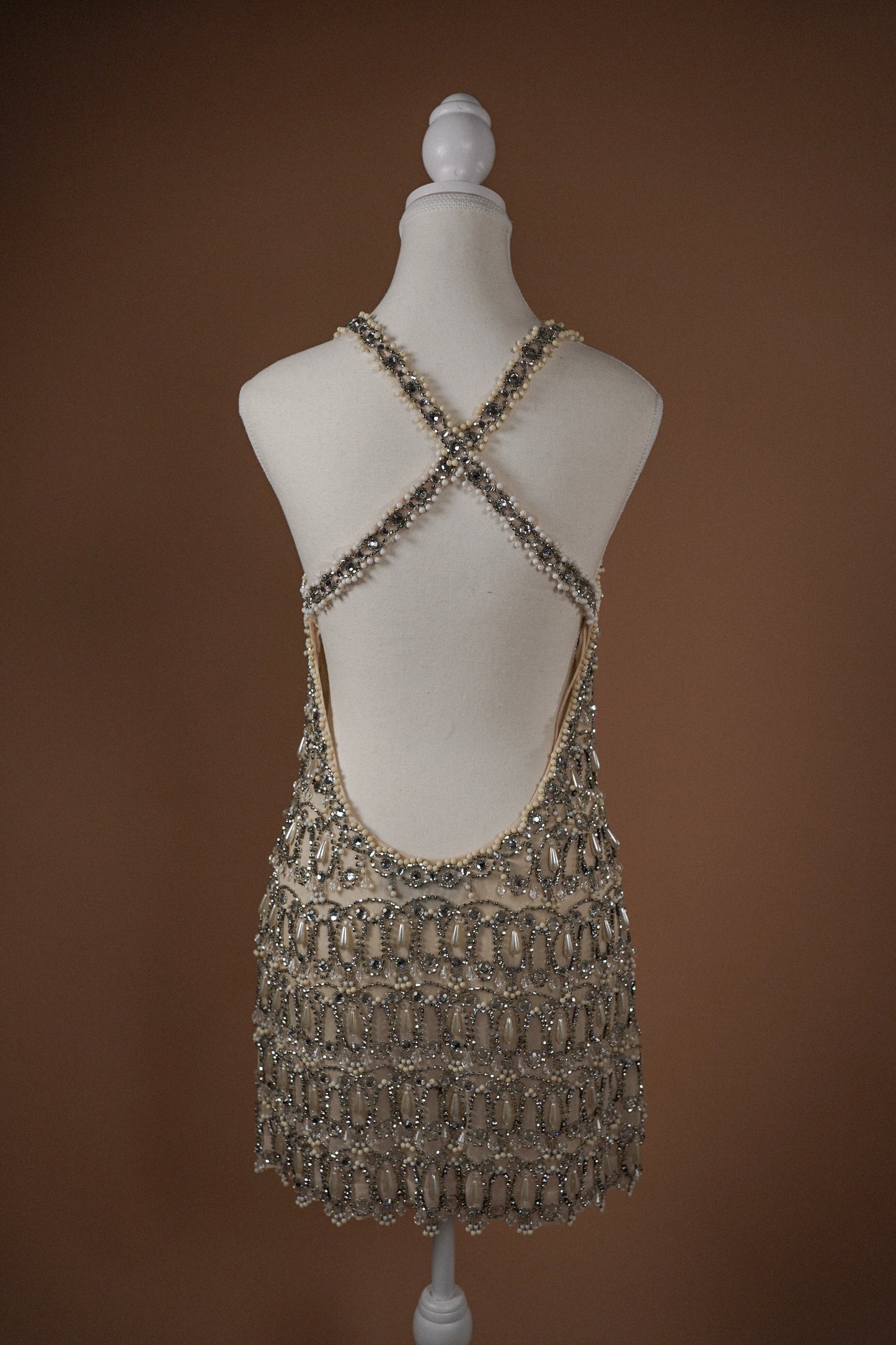 Jenny Packham Crystal Mini Dress
