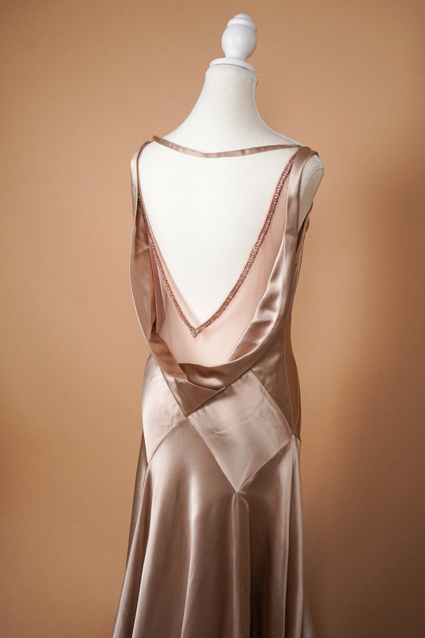 Jenny Packham Silk Dusty Rose Gown (L)