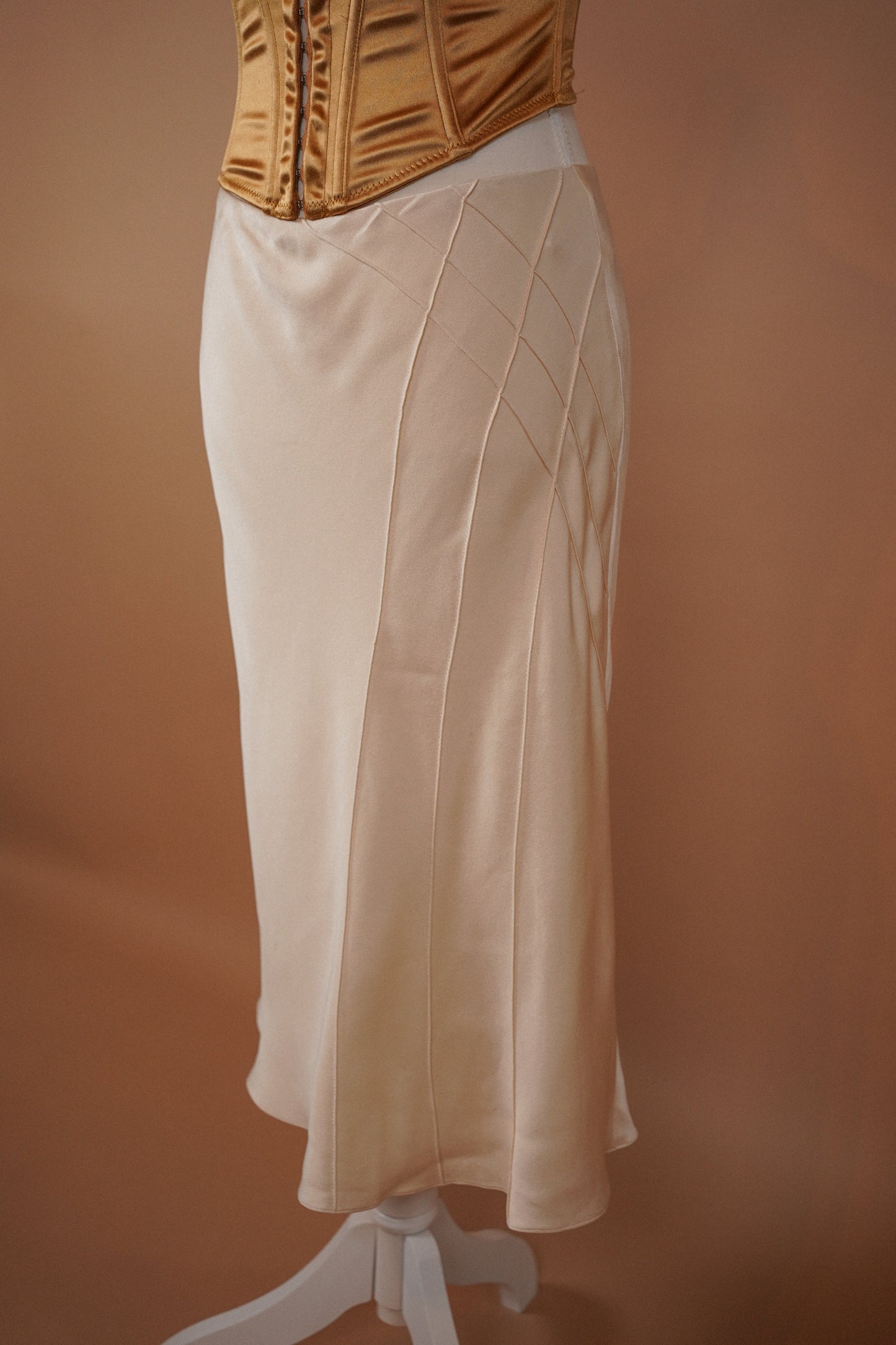 SS 2004 Ralph Lauren Collection Silk Bias Skirt (M)