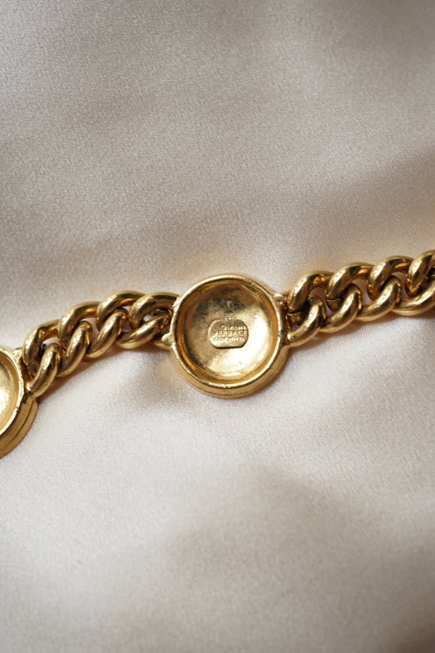 Gianni Versace Gold Medusa Medallion Collar Necklace
