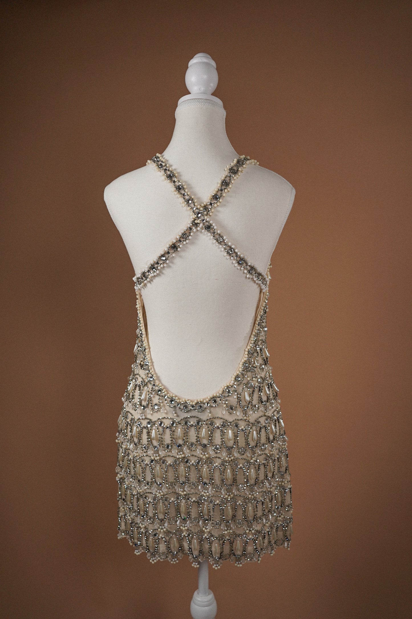 Jenny Packham Crystal Mini Dress