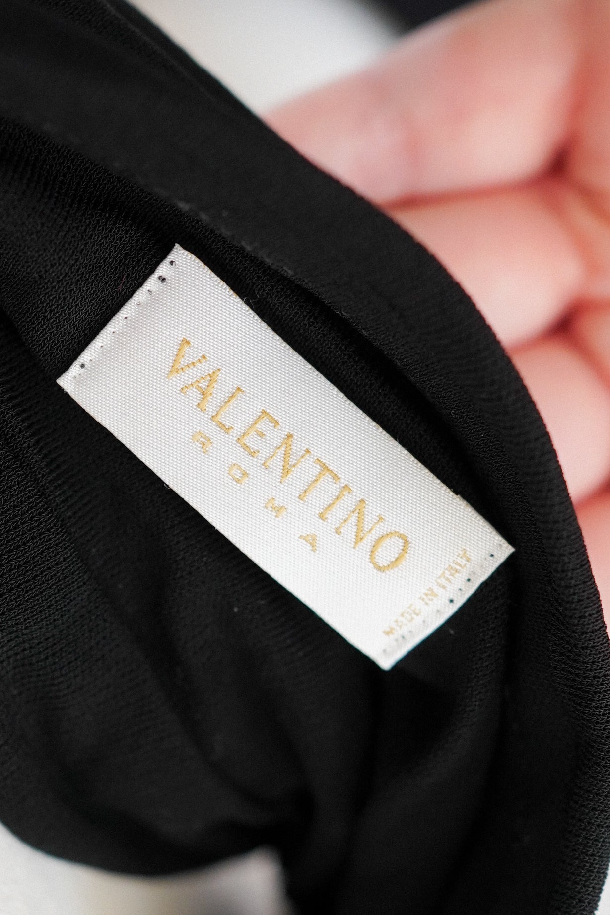 Valentino Roma Black Beaded Corset Evening Gown | Early 2000s