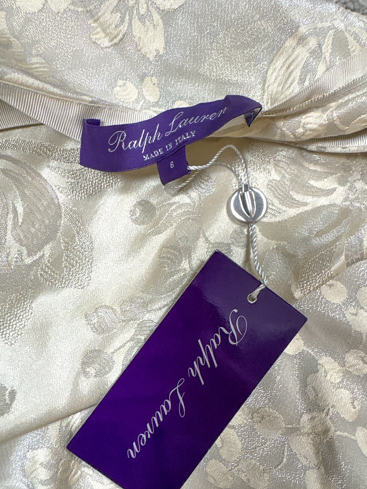 Ralph Lauren Holiday Silk Jacquard Skirt (M)
