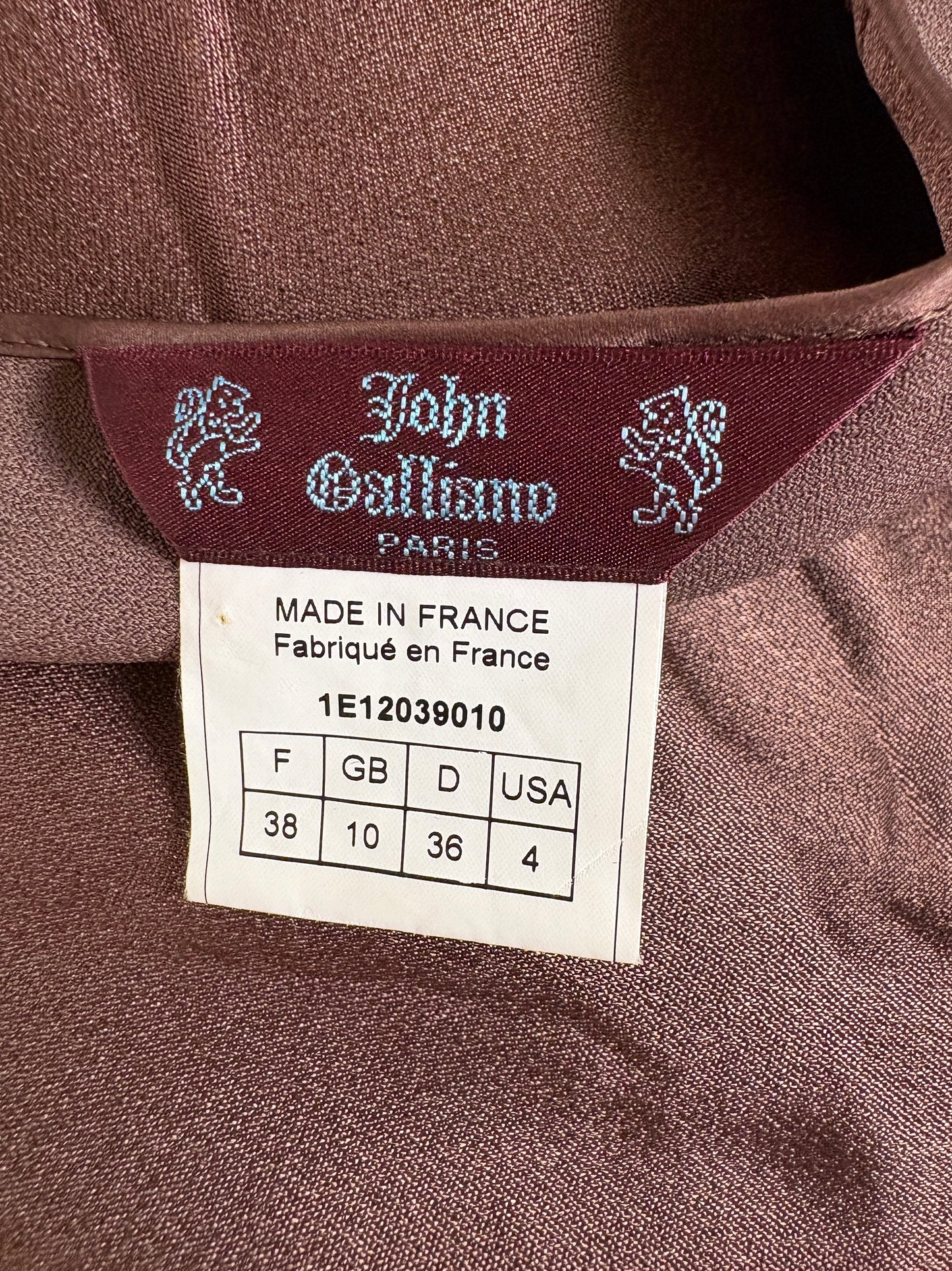 John Galliano SS 2001 Chocolate Brown Skirt (S)