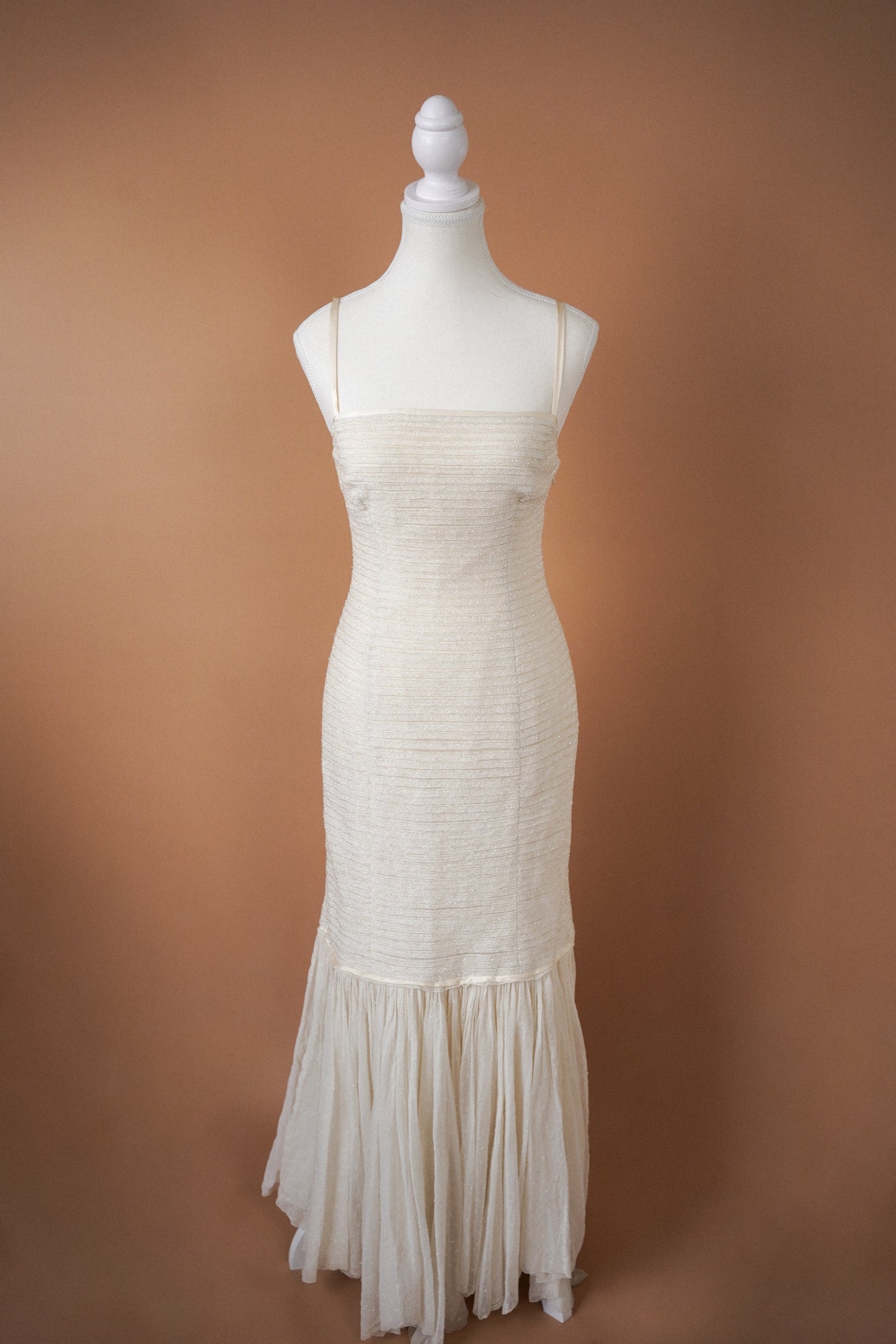 Fall 2005 Runway Ralph Lauren Collection Beaded Ivory Gown (S)
