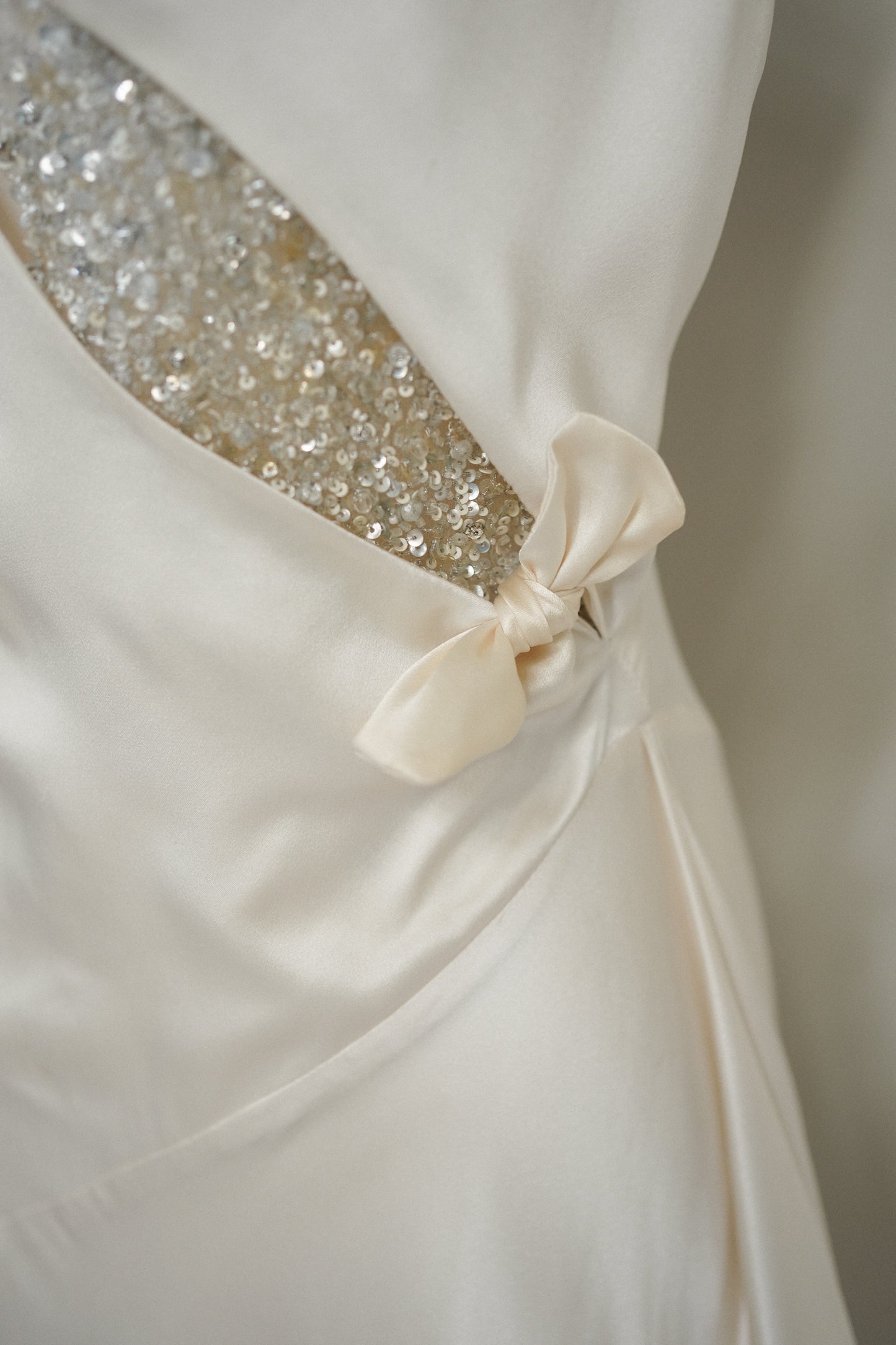 Vintage Valentino Silk Beaded Gown