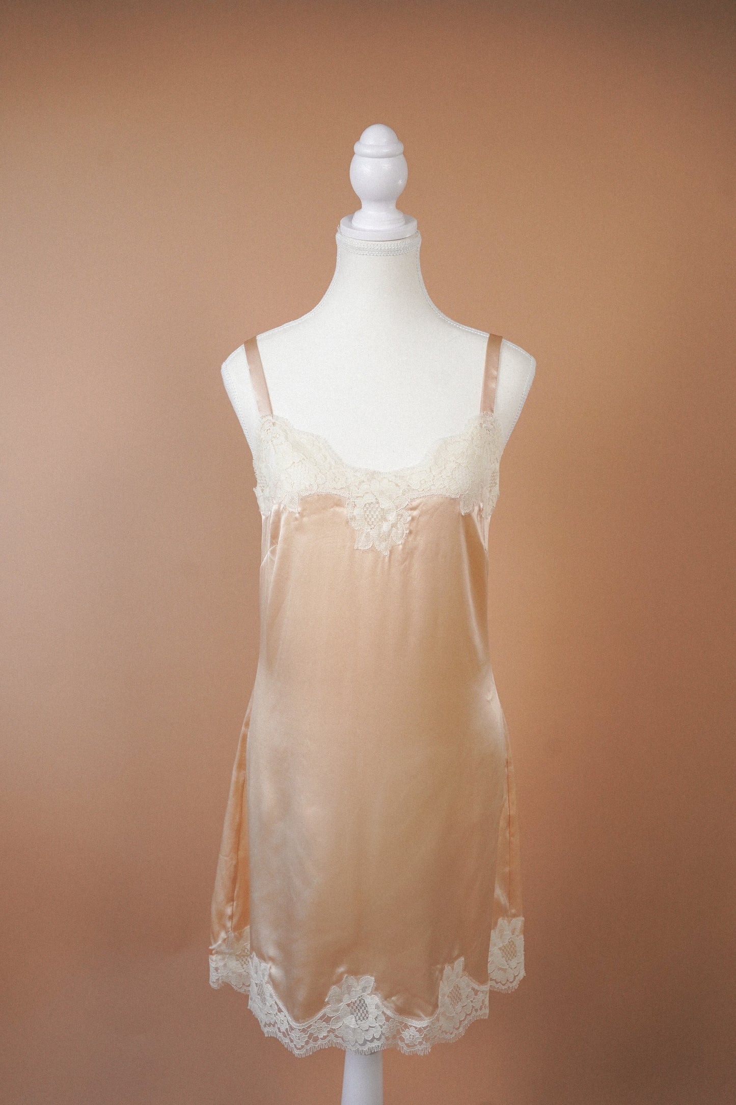 Dolce & Gabbana Champagne Silk Slip (M)