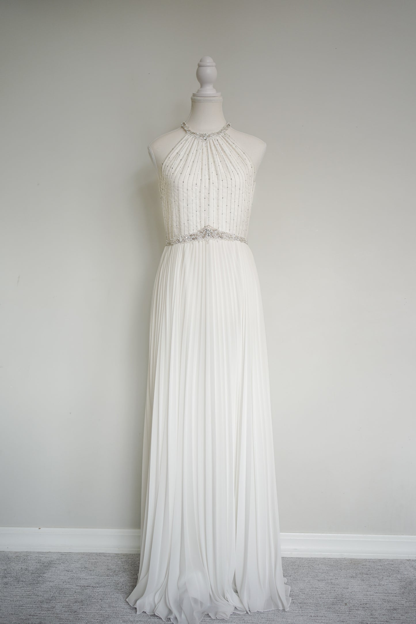 Escada Beaded Ivory Gown