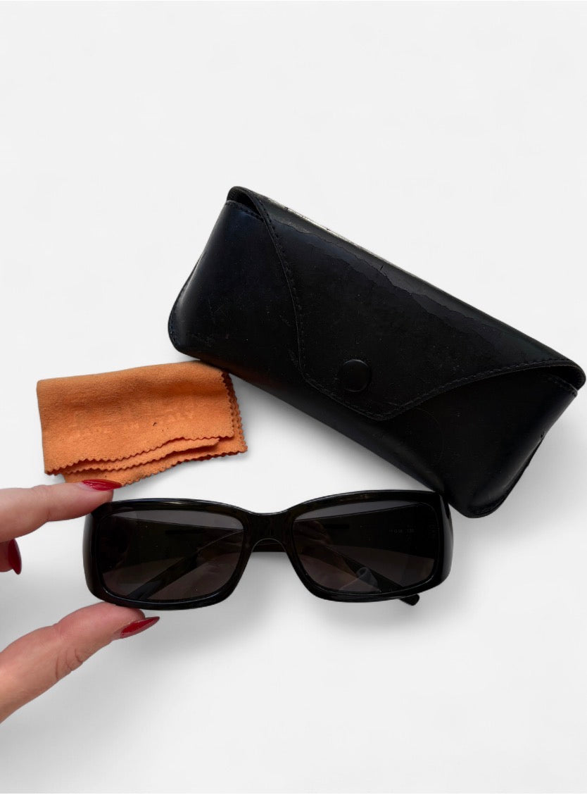 Vintage Fendi Crystal Logo Sunglasses