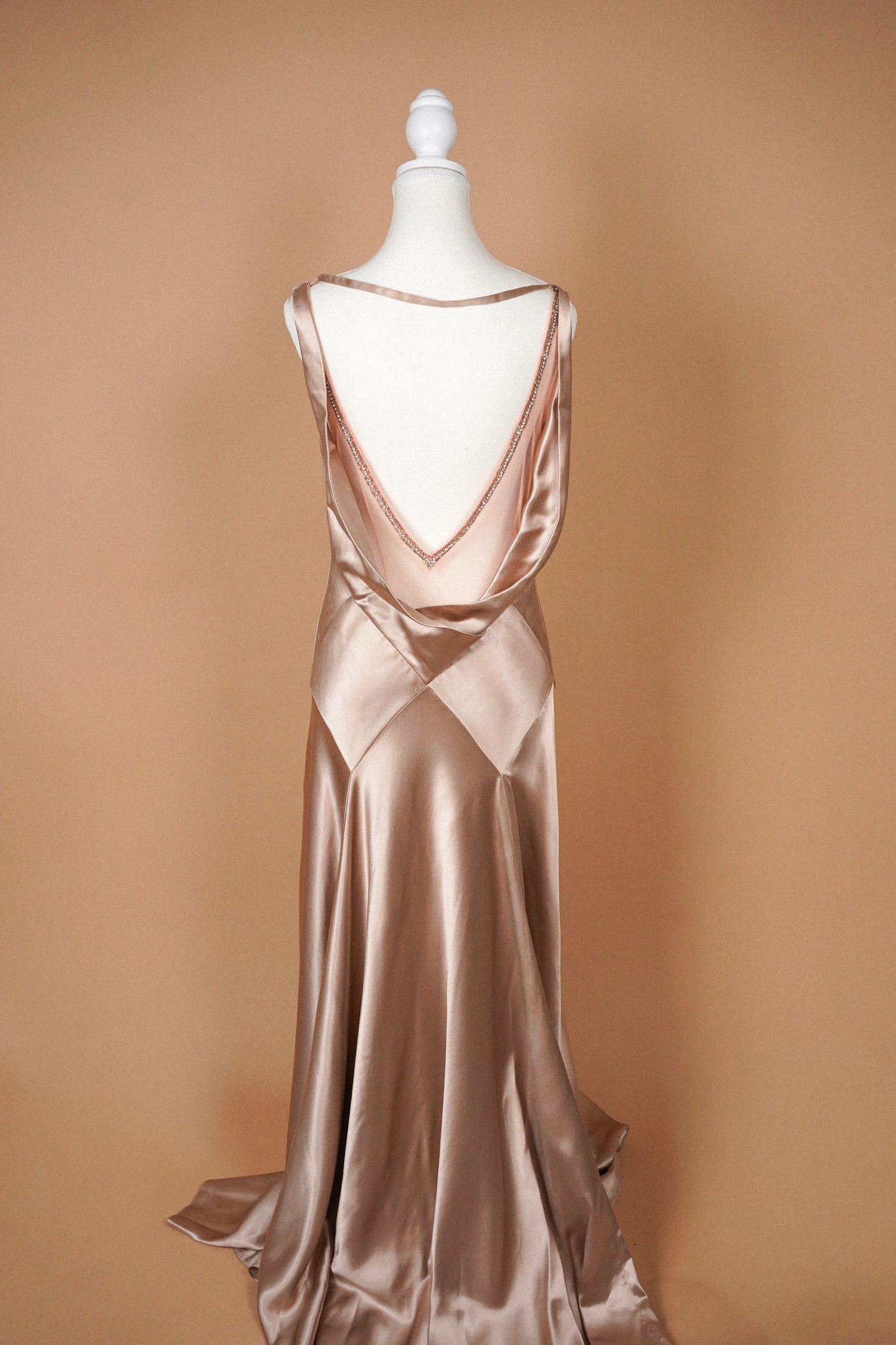 Jenny Packham Silk Dusty Rose Gown (L)