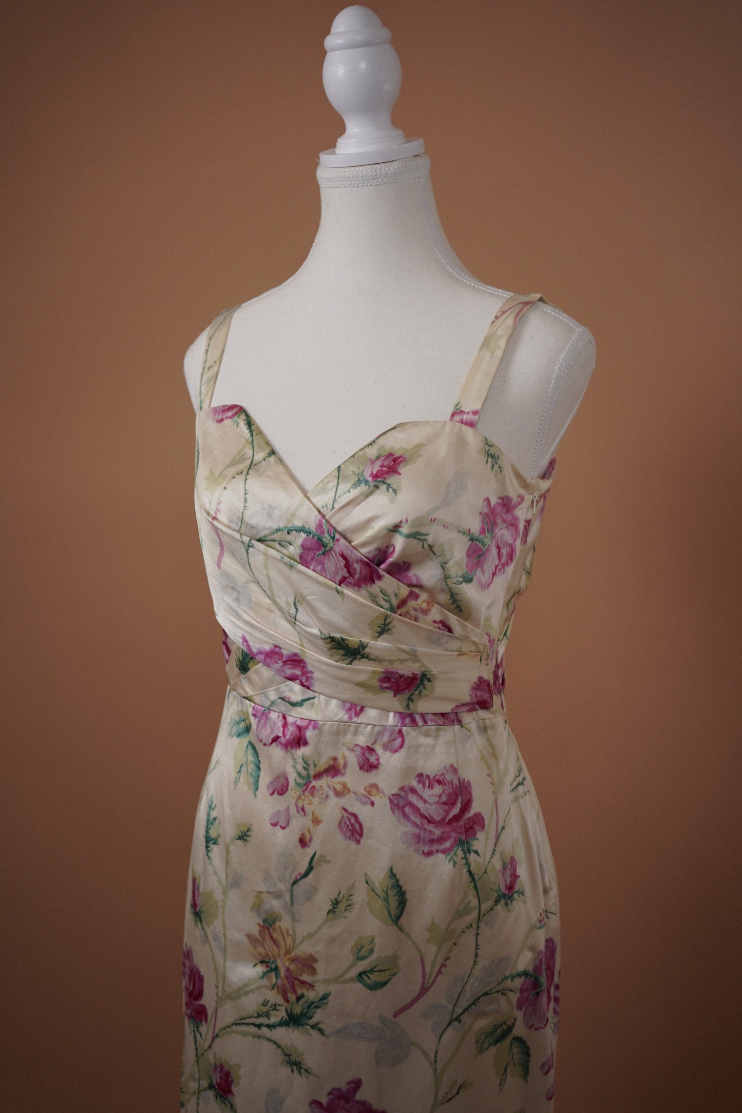 Christian Dior Cream & Floral Dress
