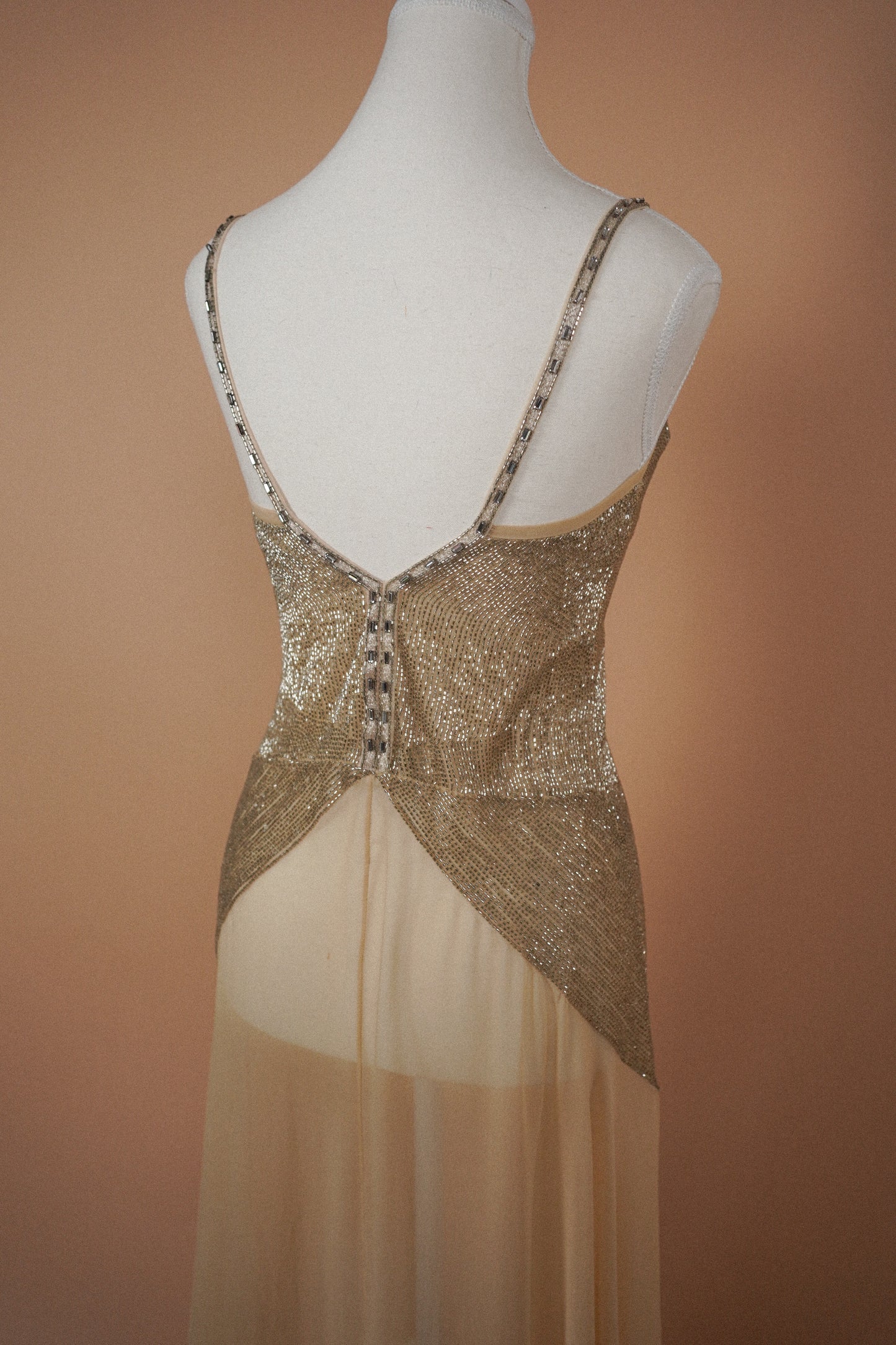Chloé FW 2005 Champagne Silk Gown (S)