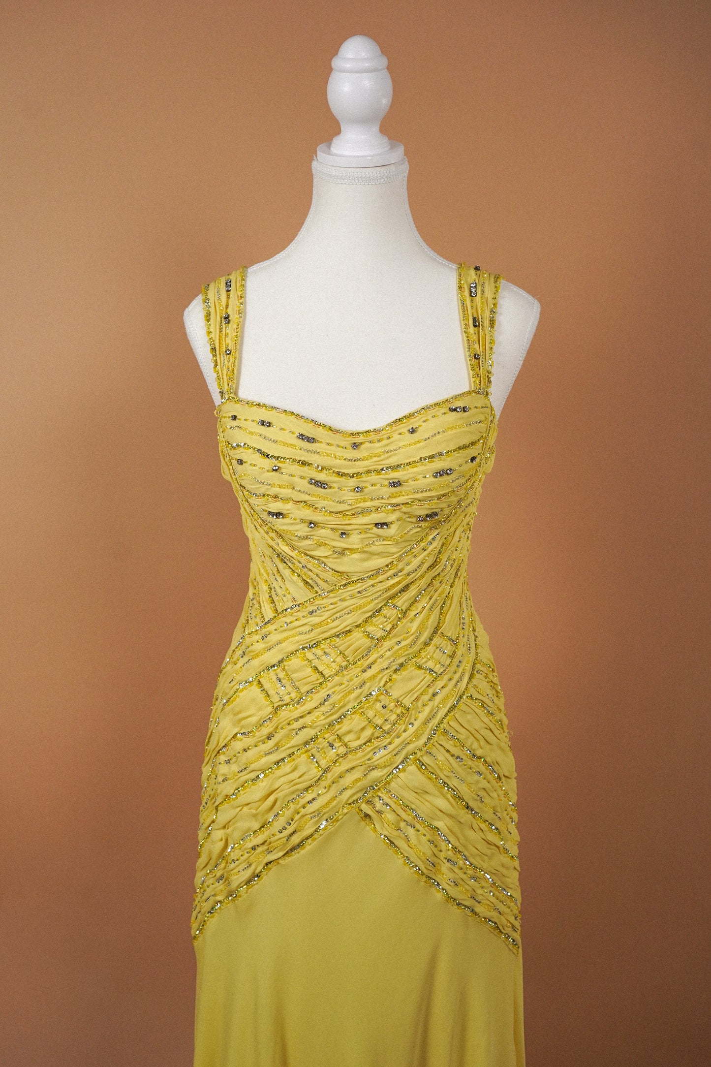 Roberto Cavalli Class Lemon Yellow Gown (M-L)