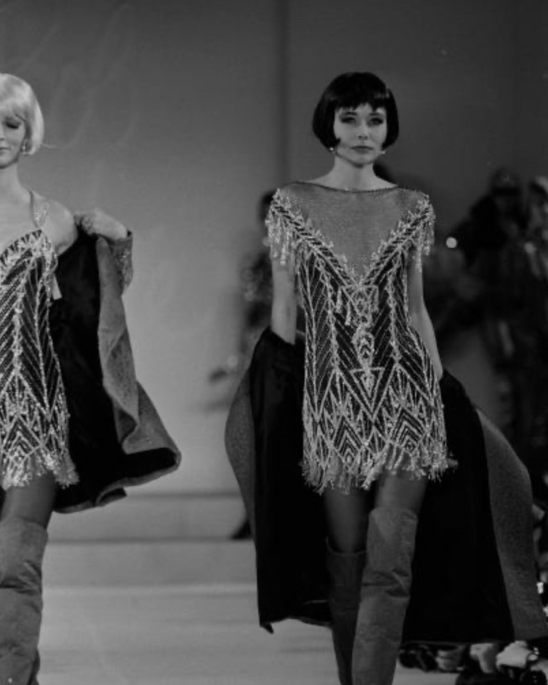 Bob Mackie FW 1991 Beaded Mini Dress