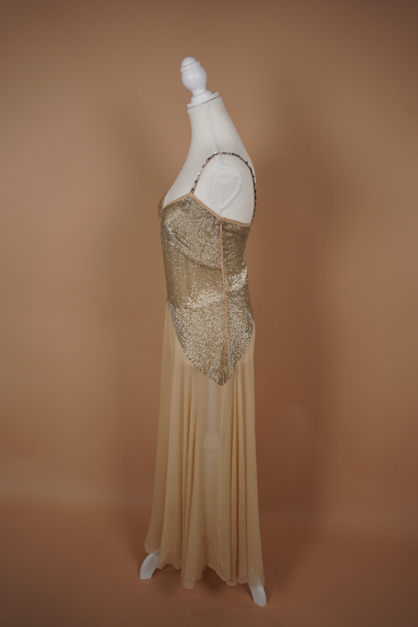 Chloé FW 2005 Champagne Silk Gown (S)