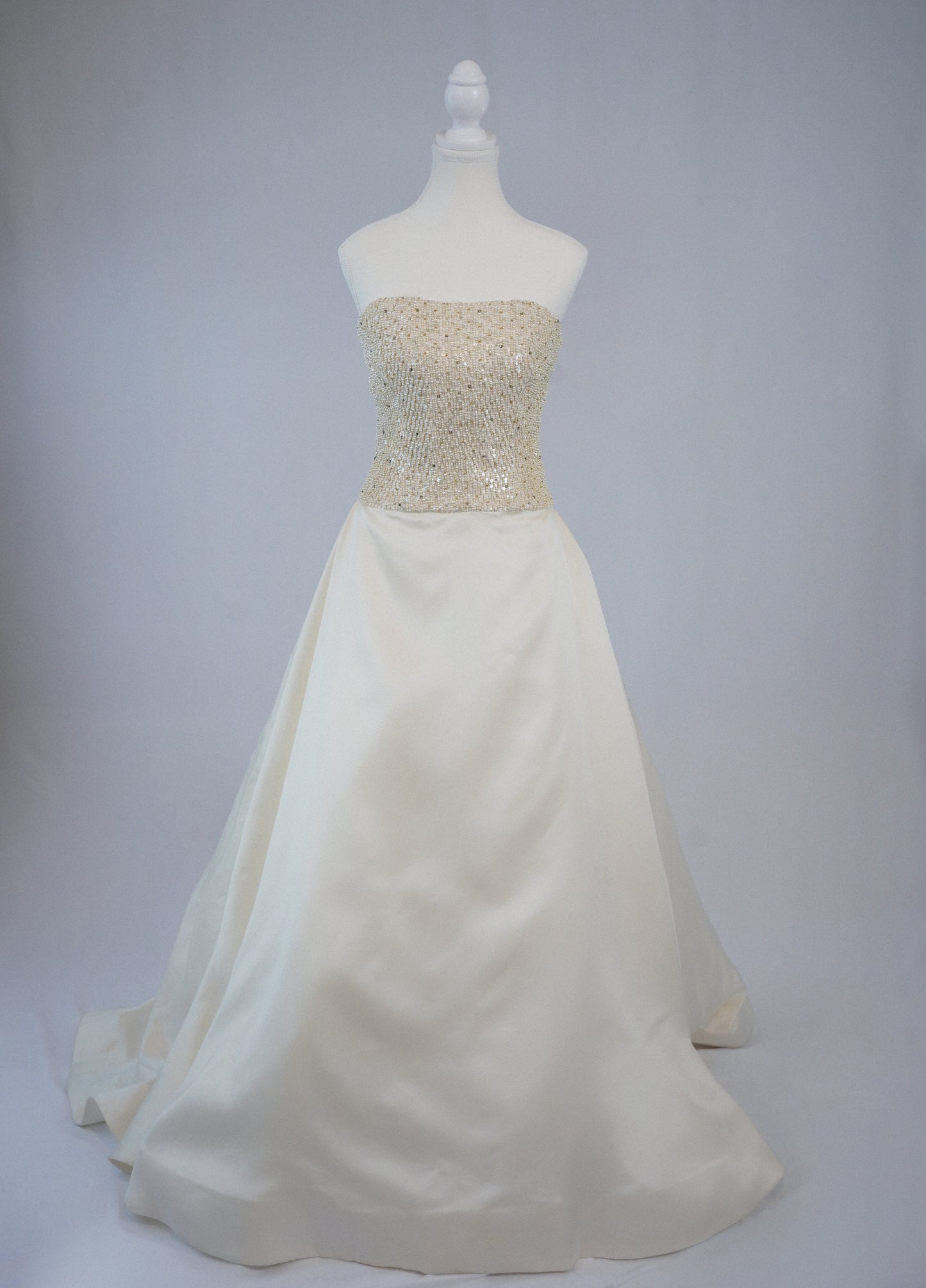 Vintage Vera Wang Beaded Silk Wedding Gown